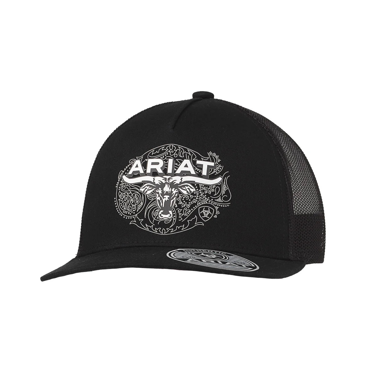 ARIAT WOMEN’S BLACK LONGHORN CAP - A300096801
