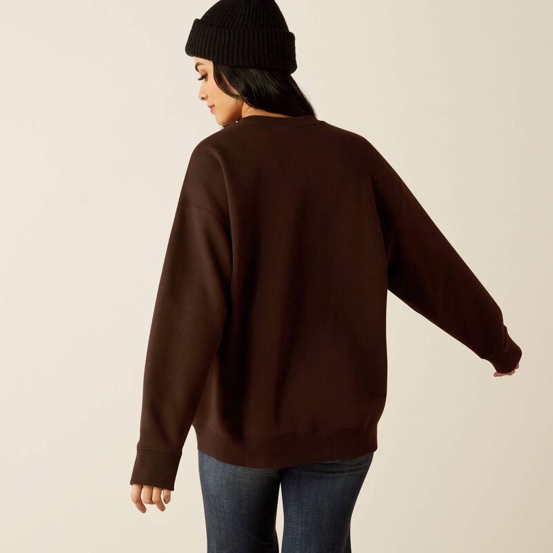 Ariat Taurus Oversized Crew Sweatshirt Mole -  3960