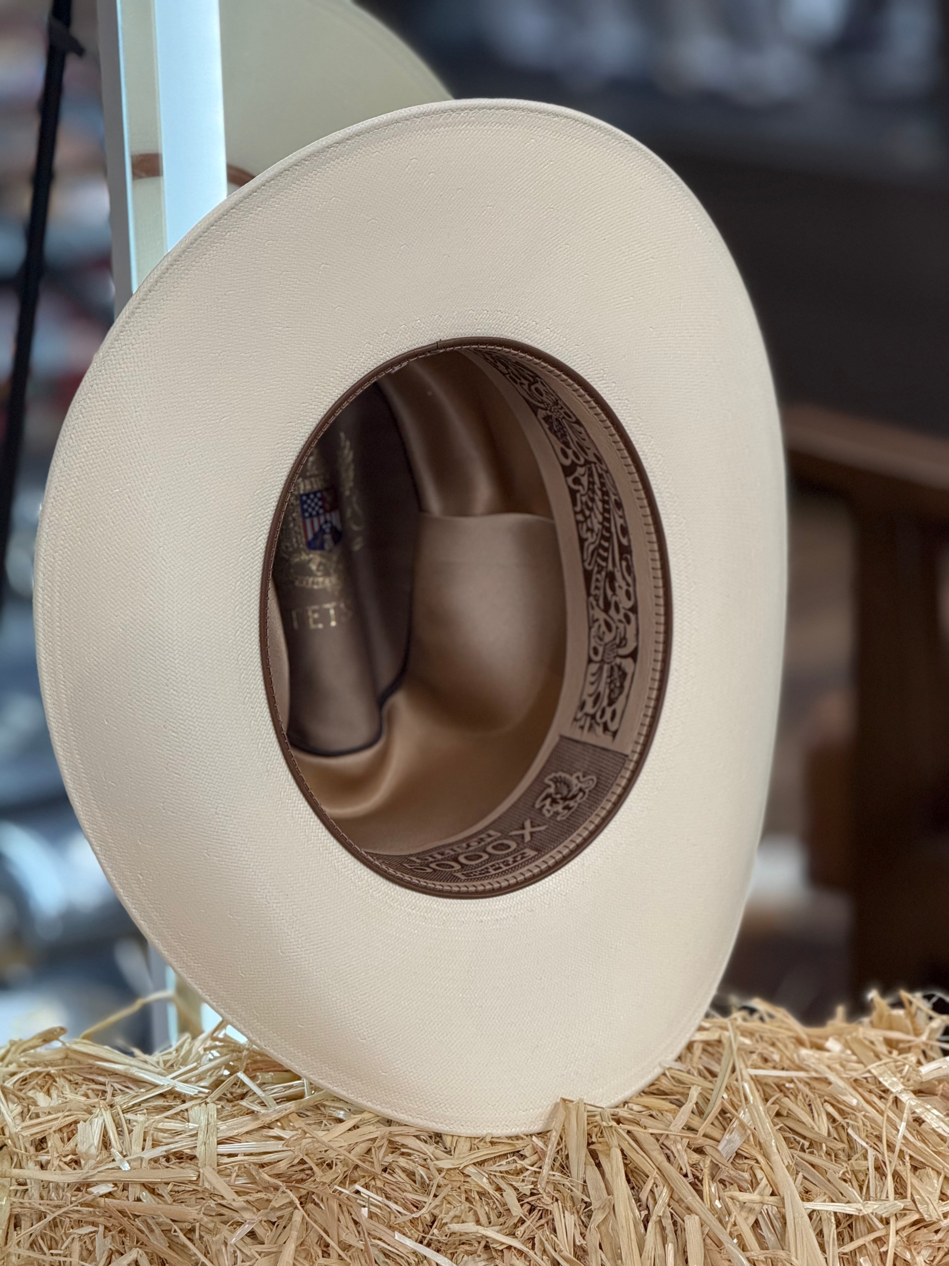 STETSON 5000X SOMBRERO EL JEFE COGNAC PREMIUM COLLECTION SINALOA STYLE