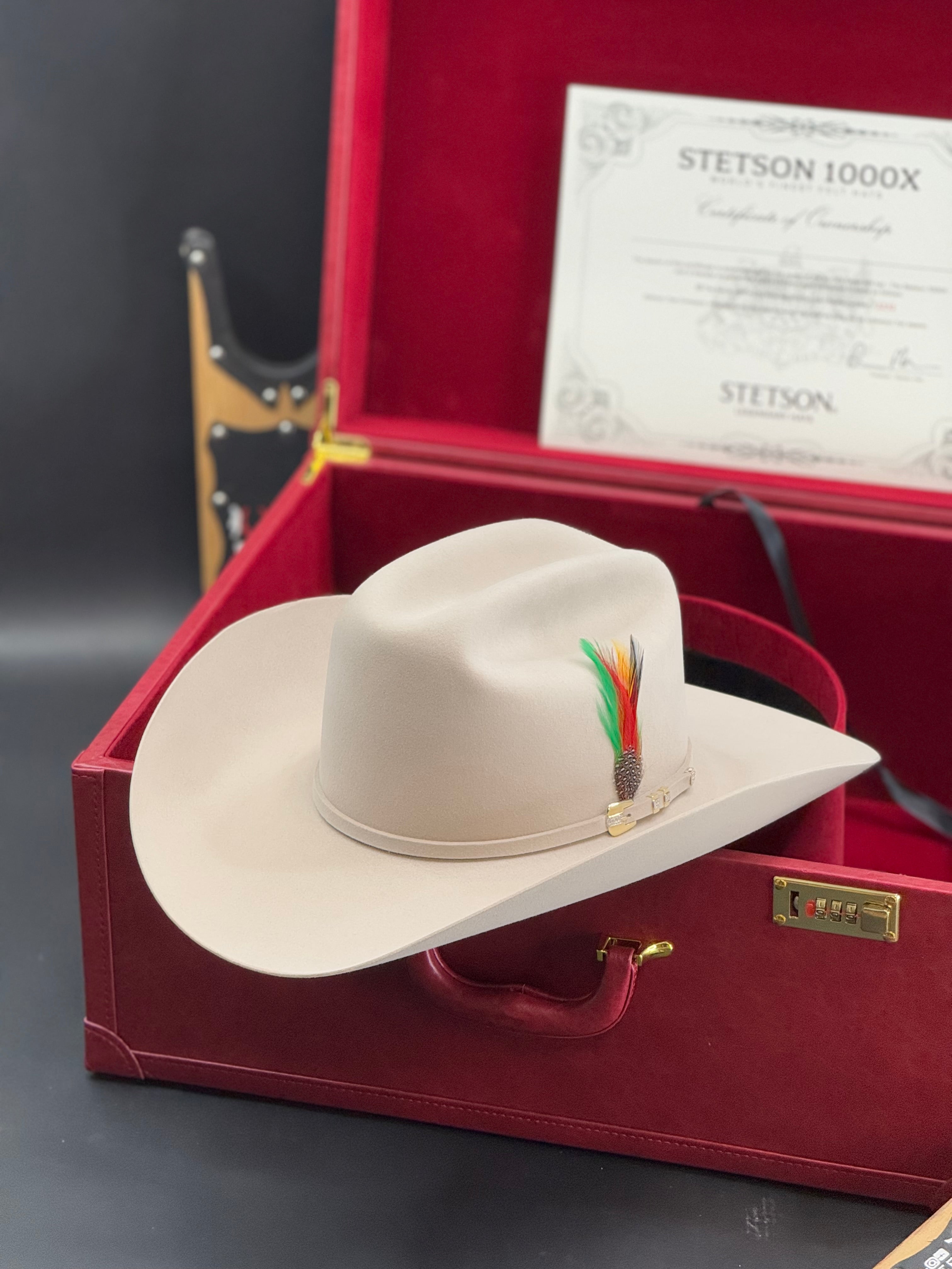 1000X STETSON EL DIAMANTE SILVER BELLY