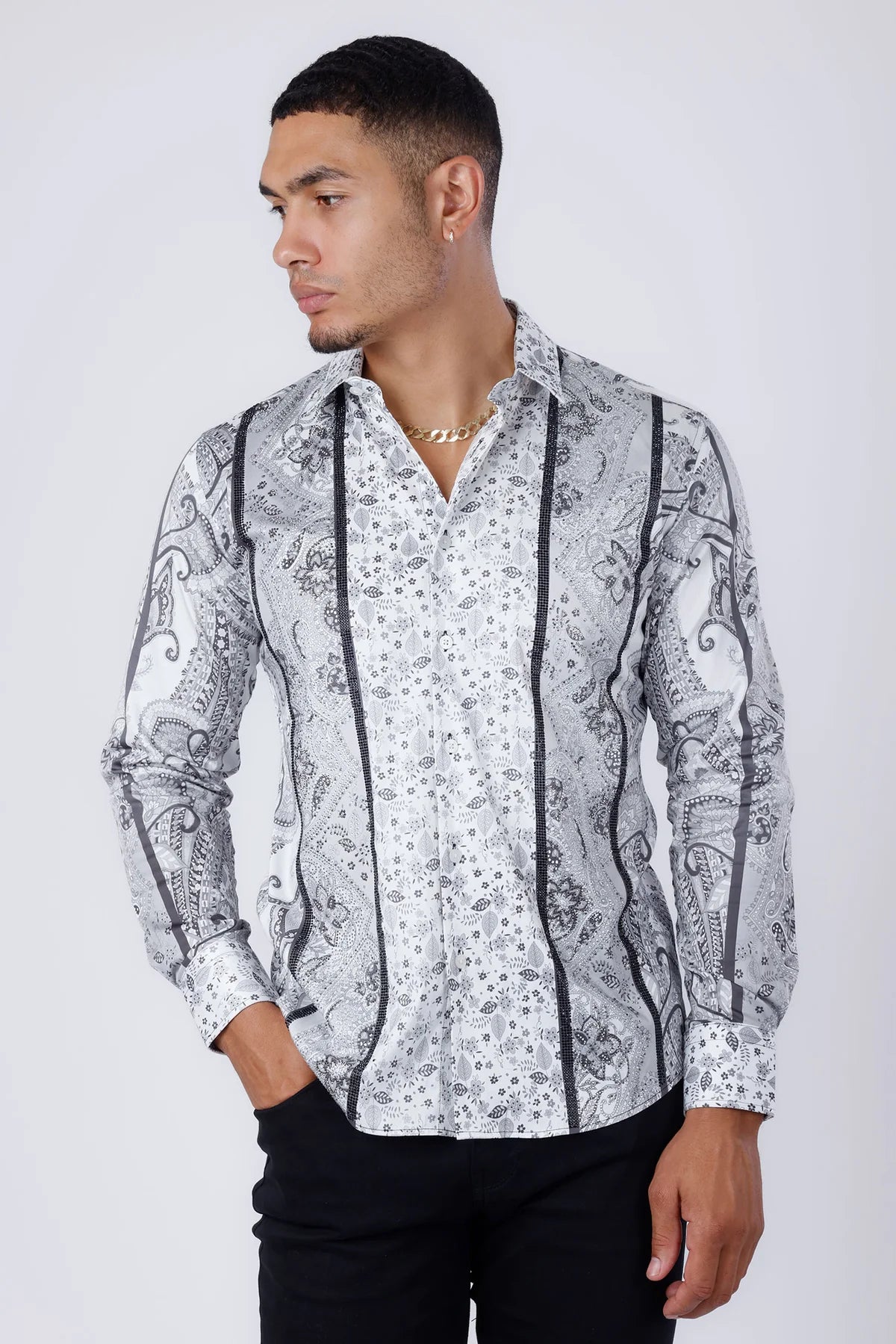 BARABAS WHITE OWL PR01 LONG SLEEVE SHIRT