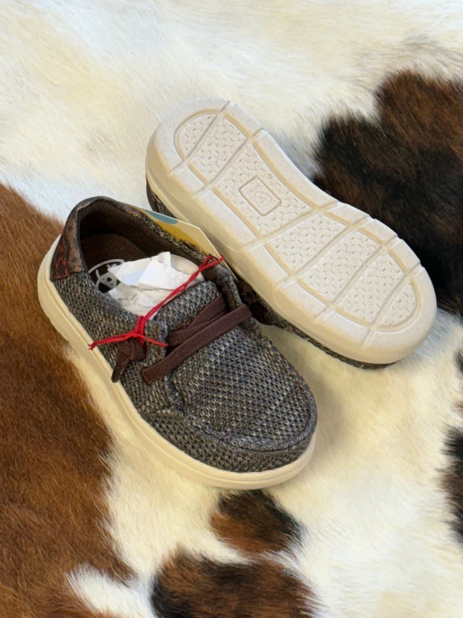 ARIAT BABY BROWN AZTEC SHOES