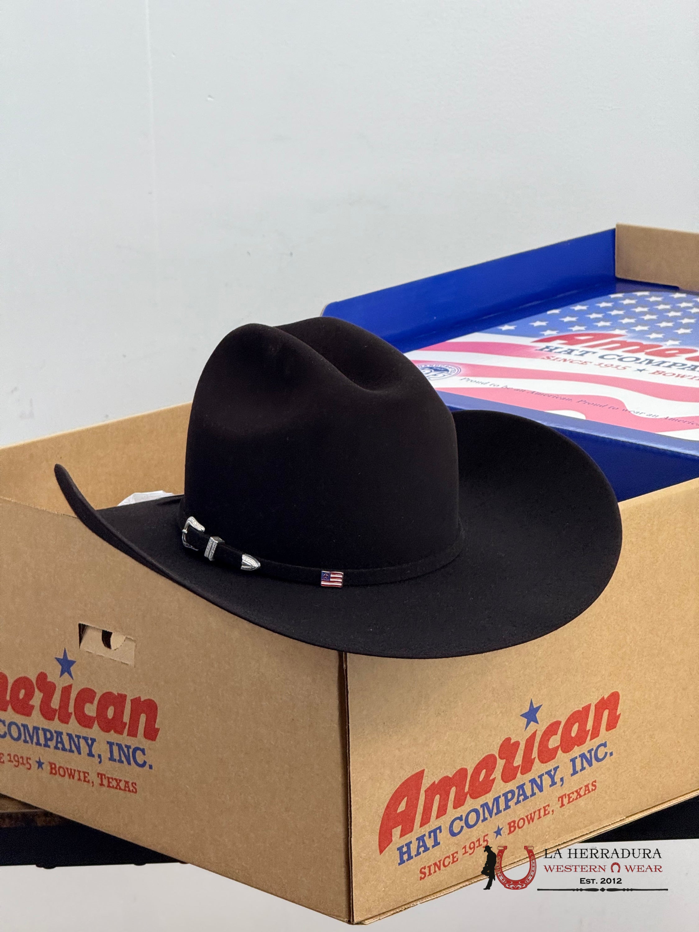 7X American Felt Hat Black Cherry Tejana