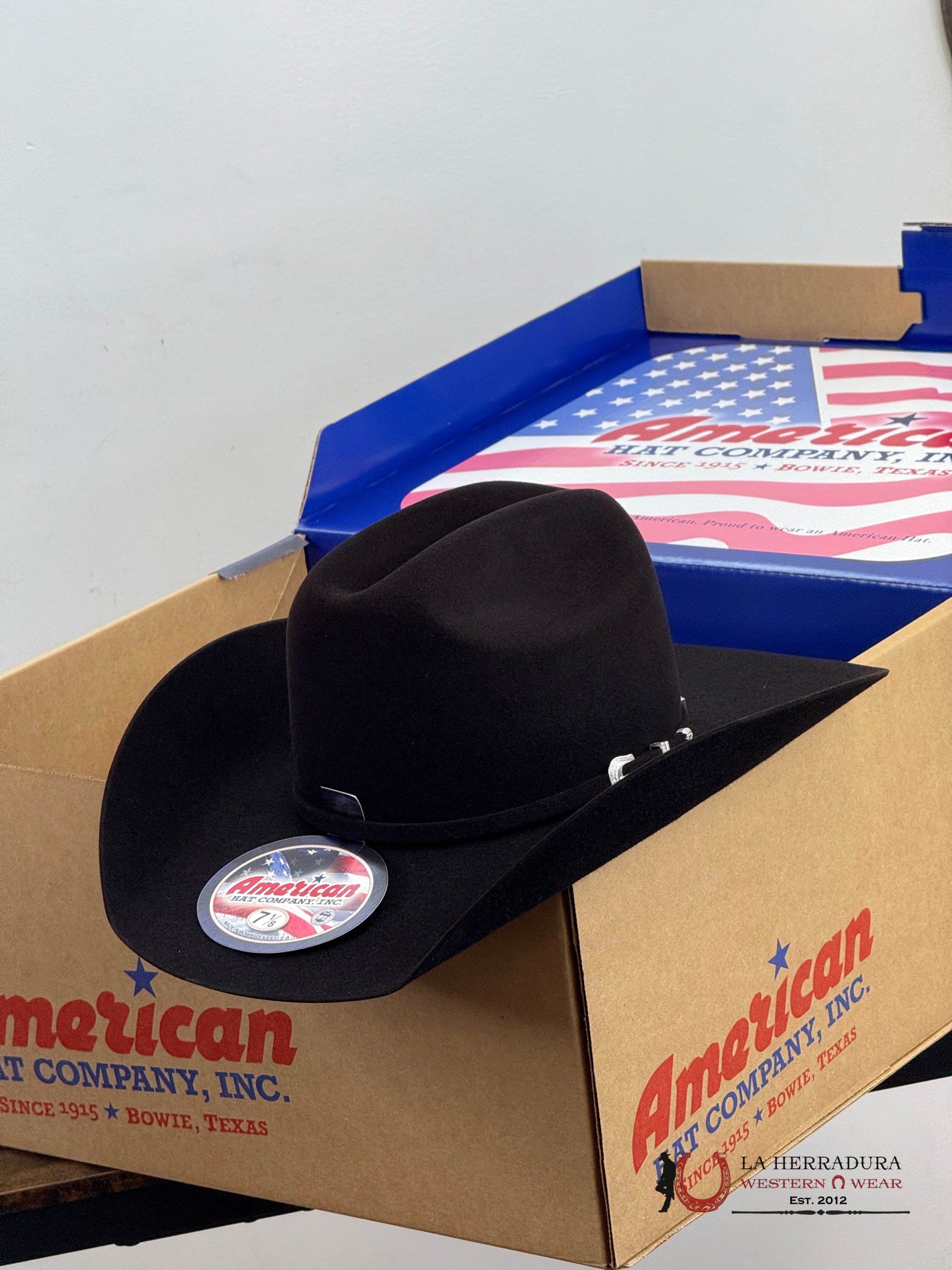 7X American Felt Hat Black Cherry Tejana