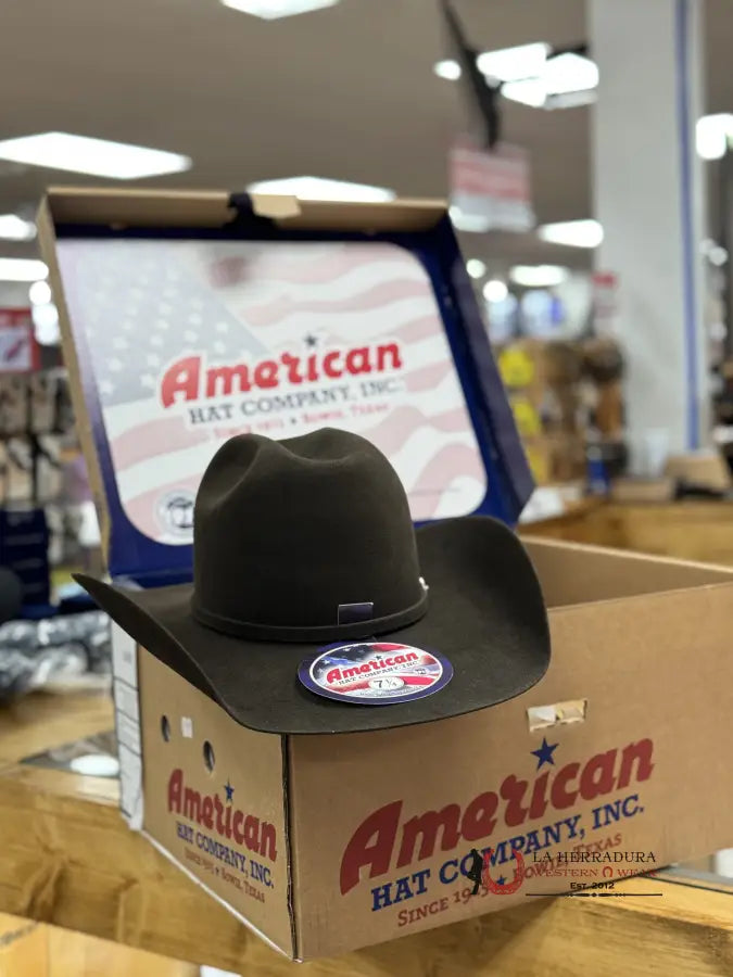 7X American Felt Hat Chocolate Tejana