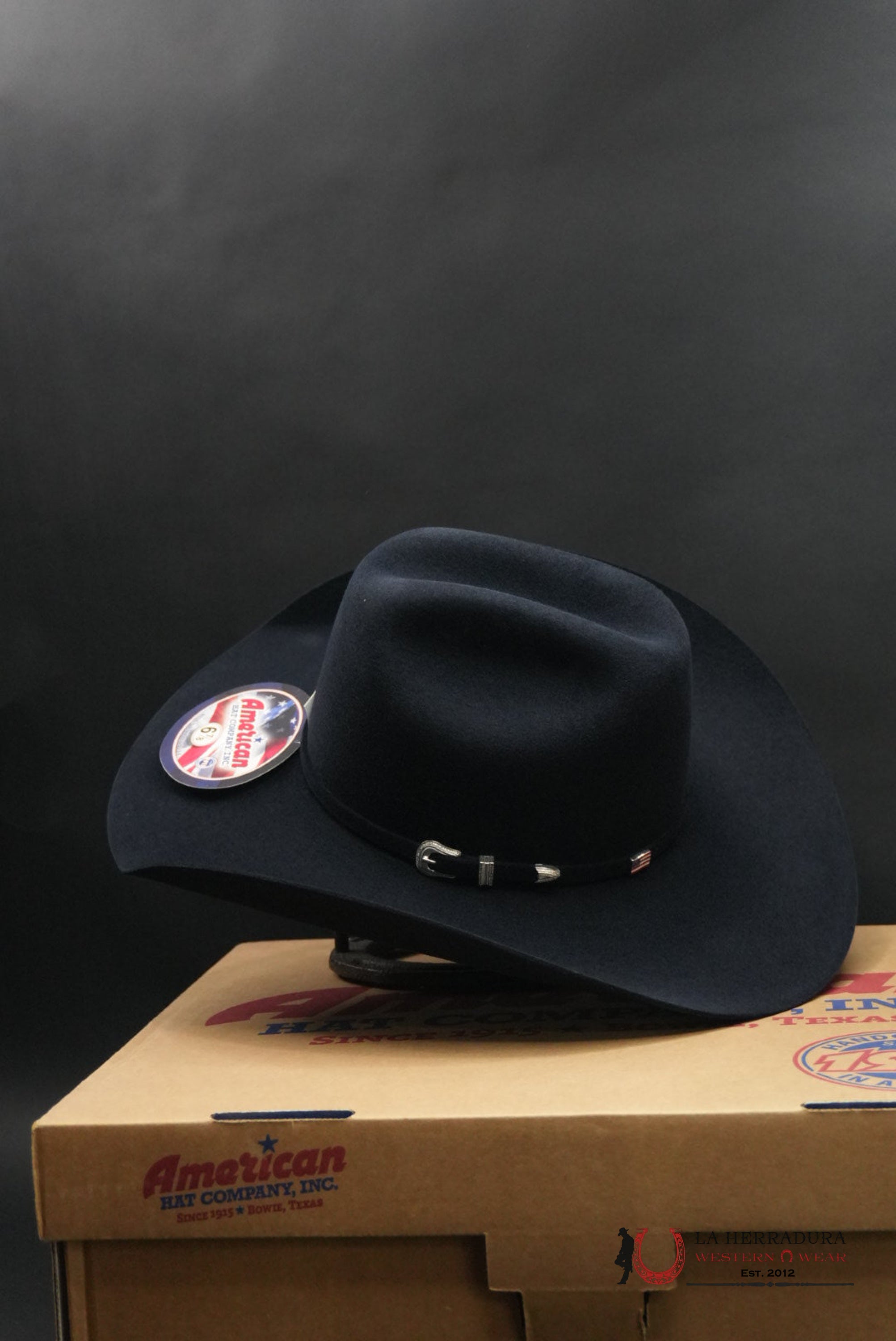 7X American Felt Hat Midnight Blue TEJANA