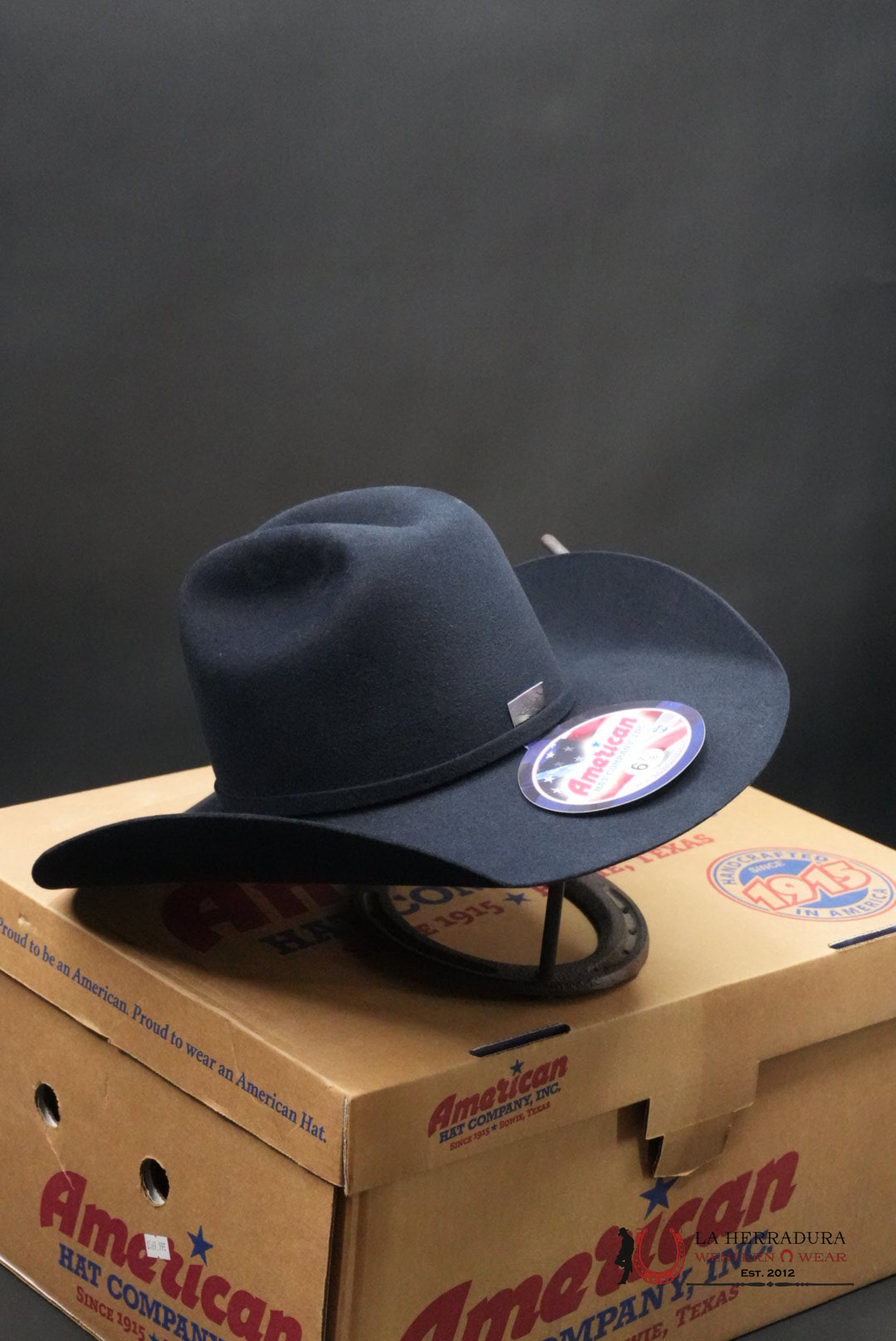 7X American Felt Hat Midnight Blue TEJANA