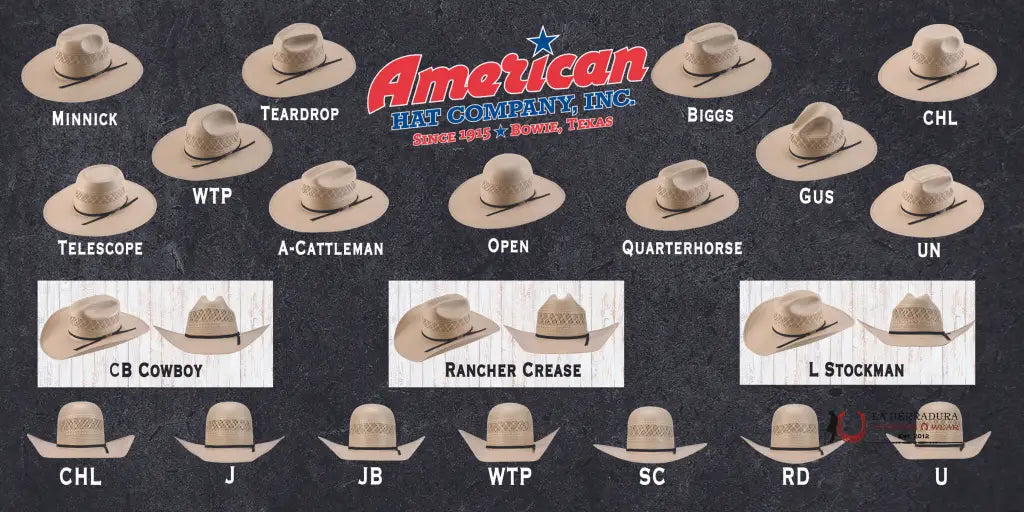 7X American Hat Open Crown Tuscan Tejana