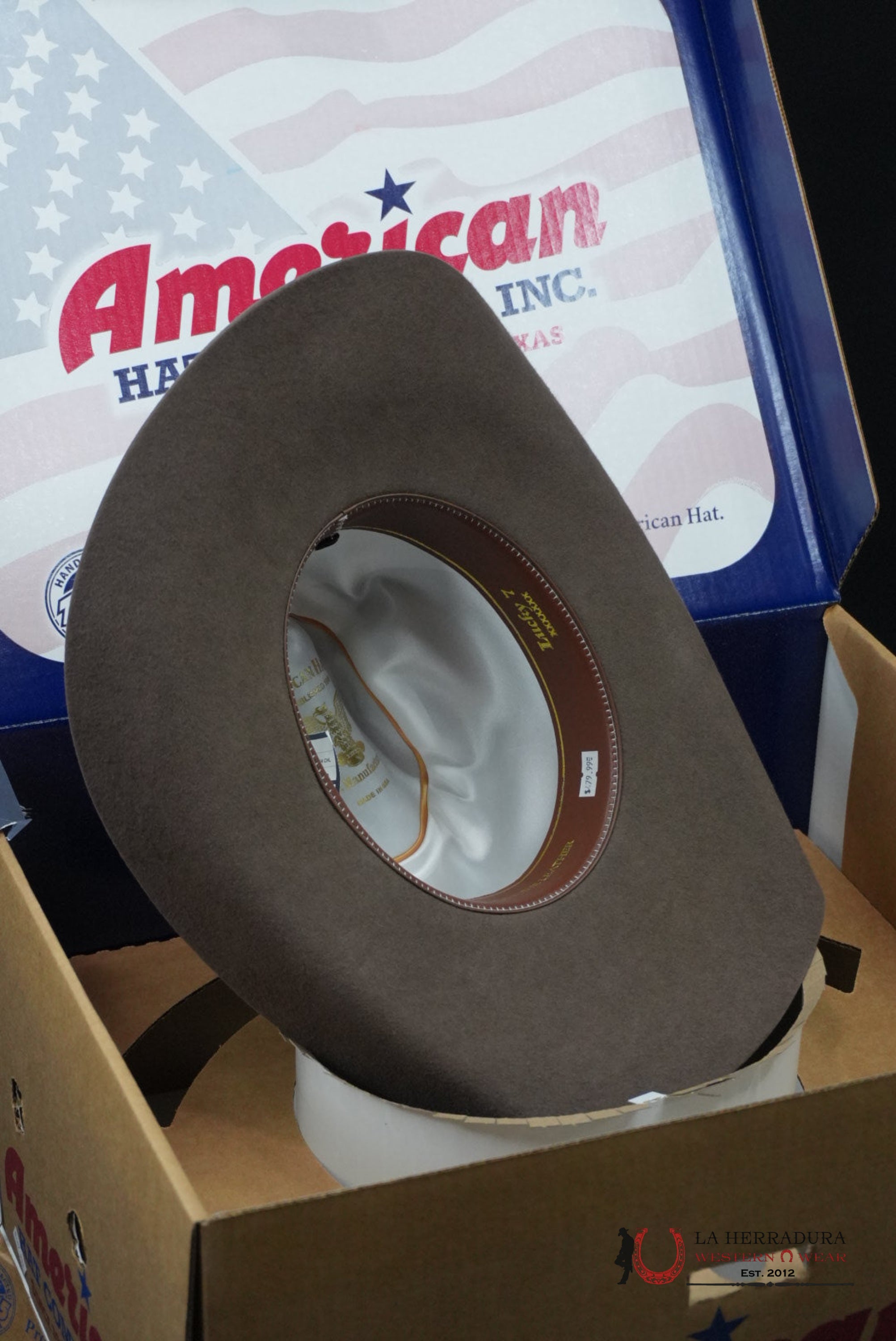 7x American Hat Pecan Rabbit Heair TEJANA