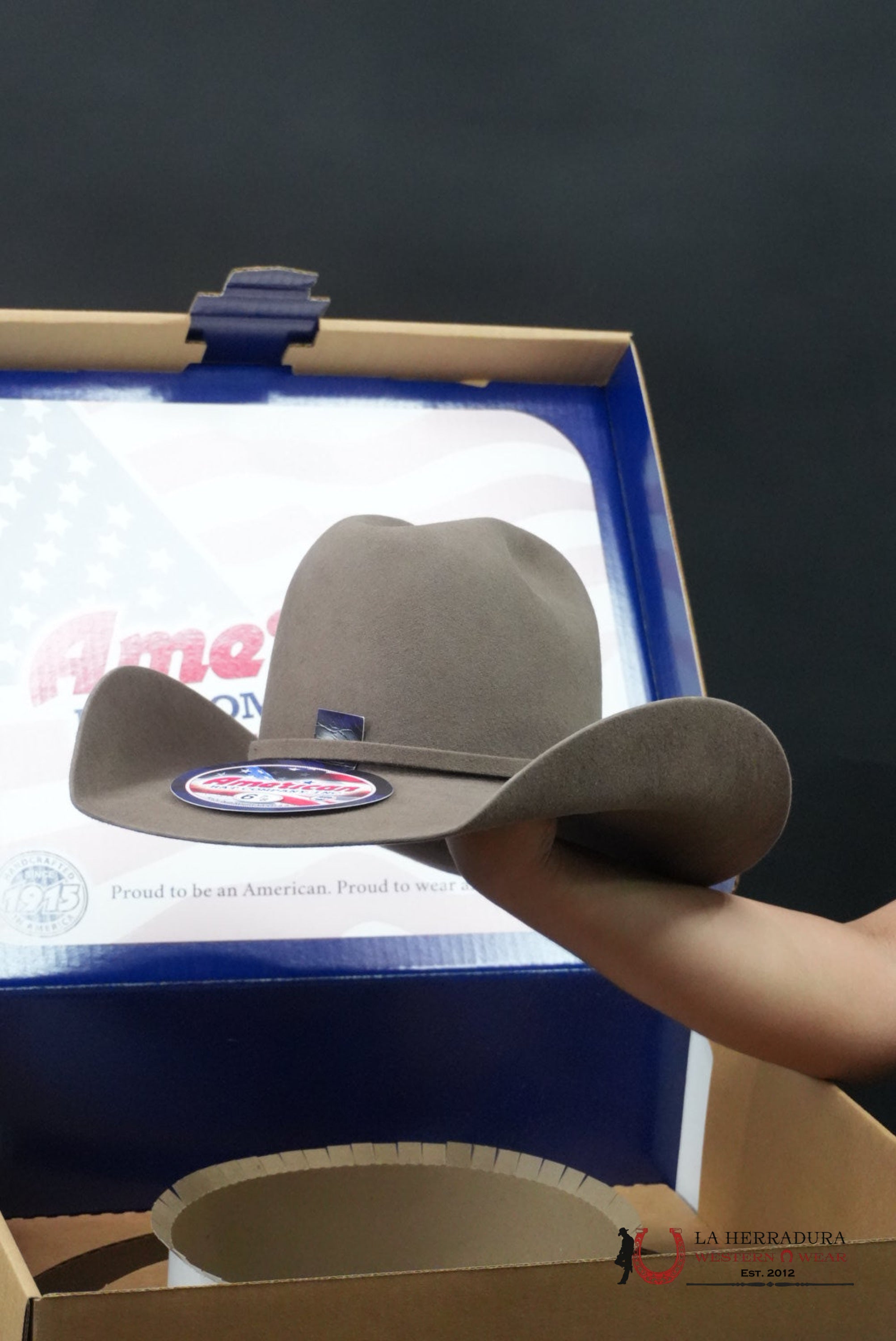 7x American Hat Pecan Rabbit Heair TEJANA