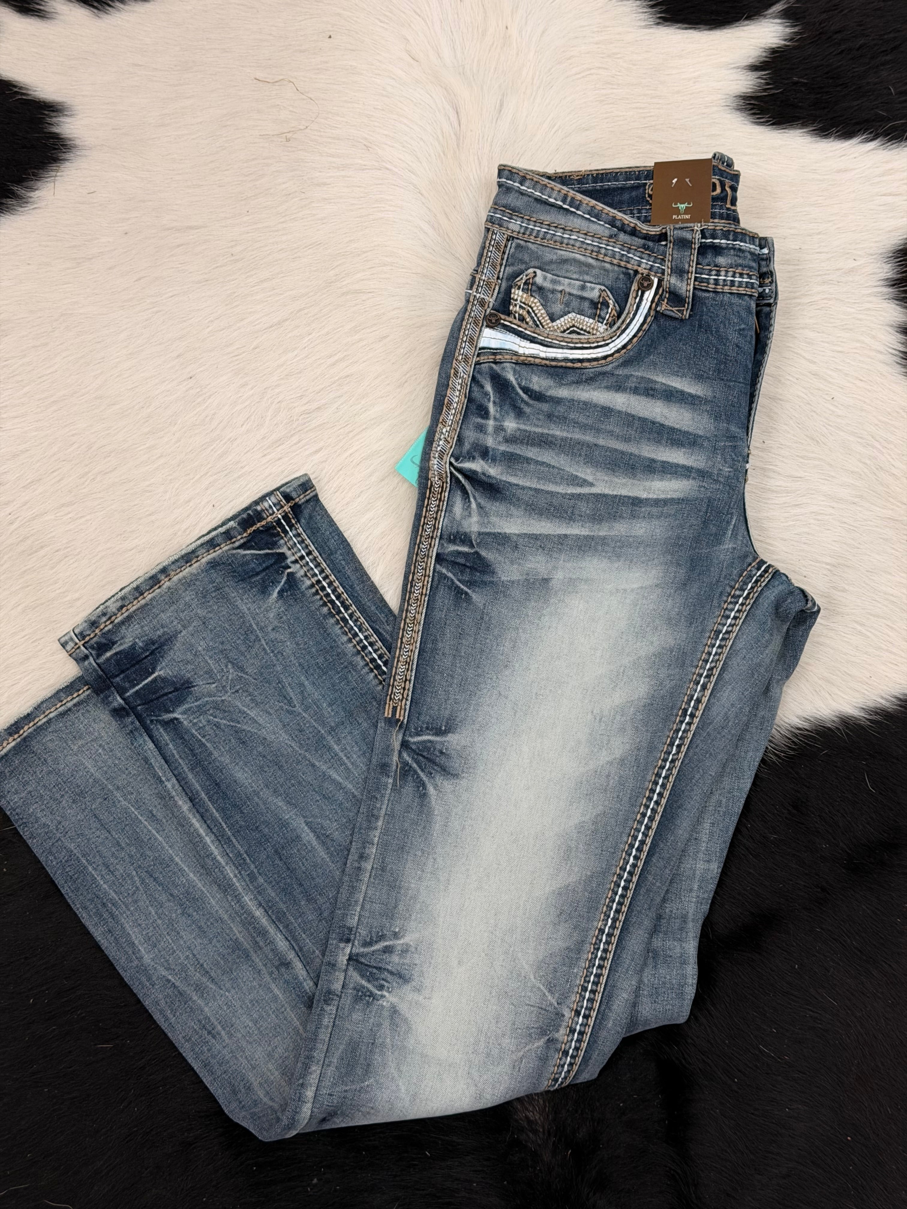 PLATINI MENS BOOT-CUT JEANS PHD11105