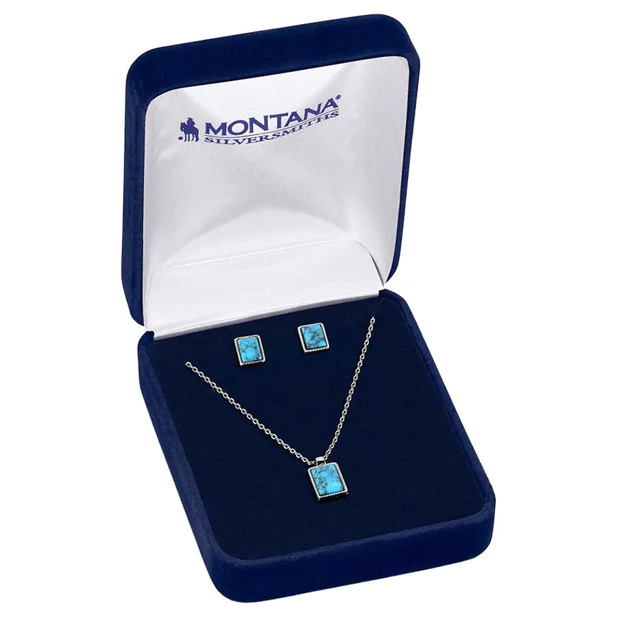 MONTANA SILVERSMITH RIO RIVER BLUE NECKLACE SET