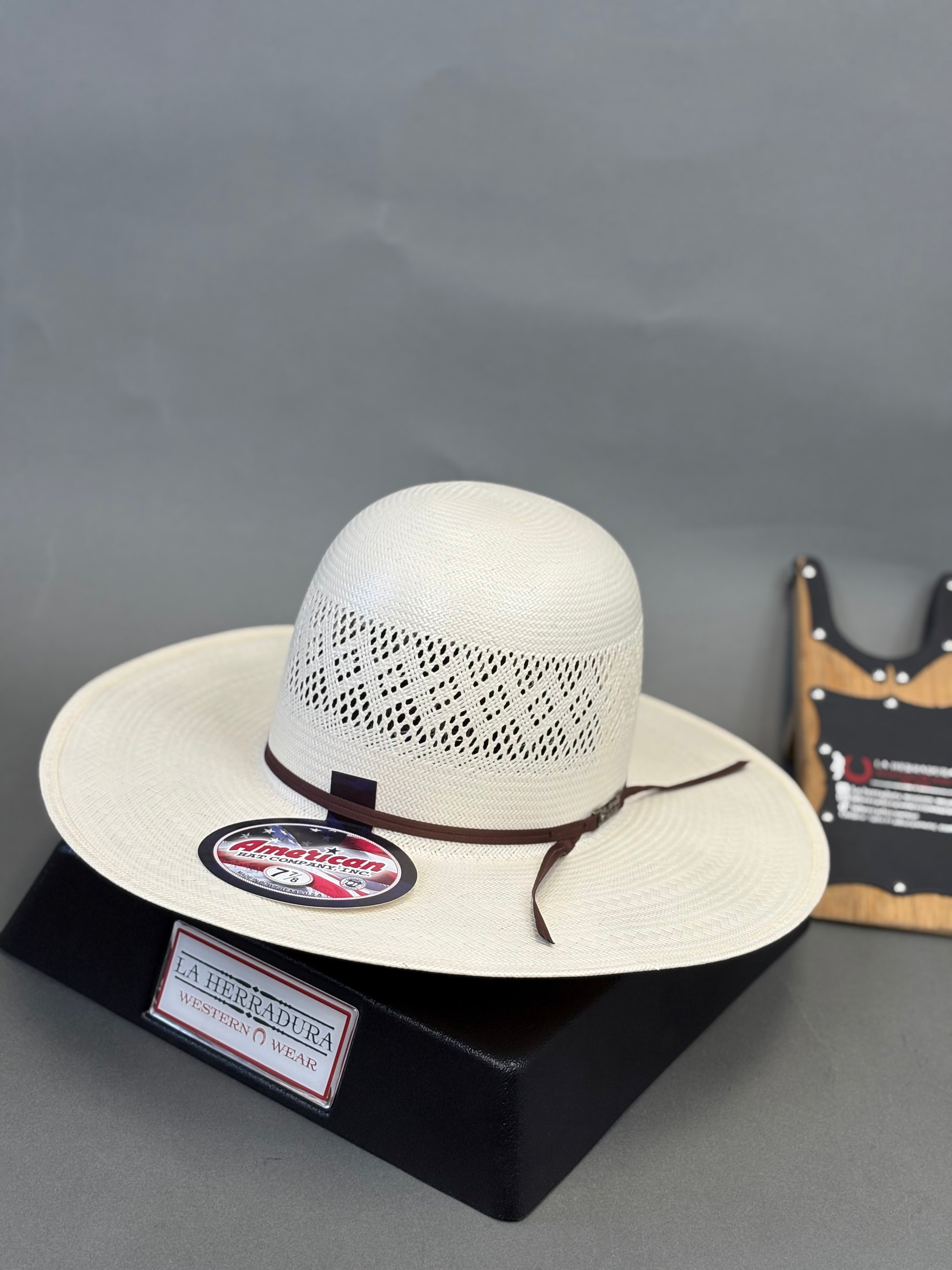 AMERICAN HAT OPEN CROWN STRAW HAT STYLE 8300