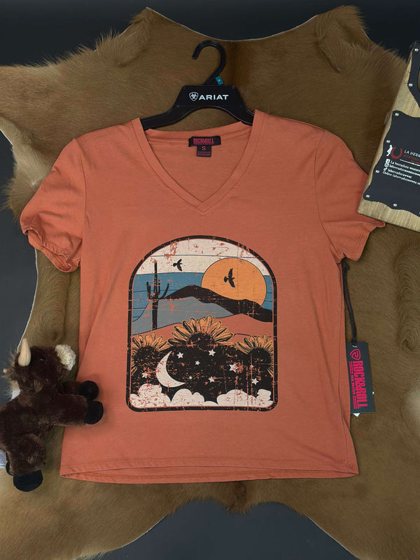 Rock & Roll CAMISETA GRÁFICA PARA MUJER RRWT21ROCU