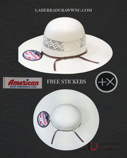 8300 AMERICAN STRAW HAT OPEN CROWN STRAW HAT STYLE