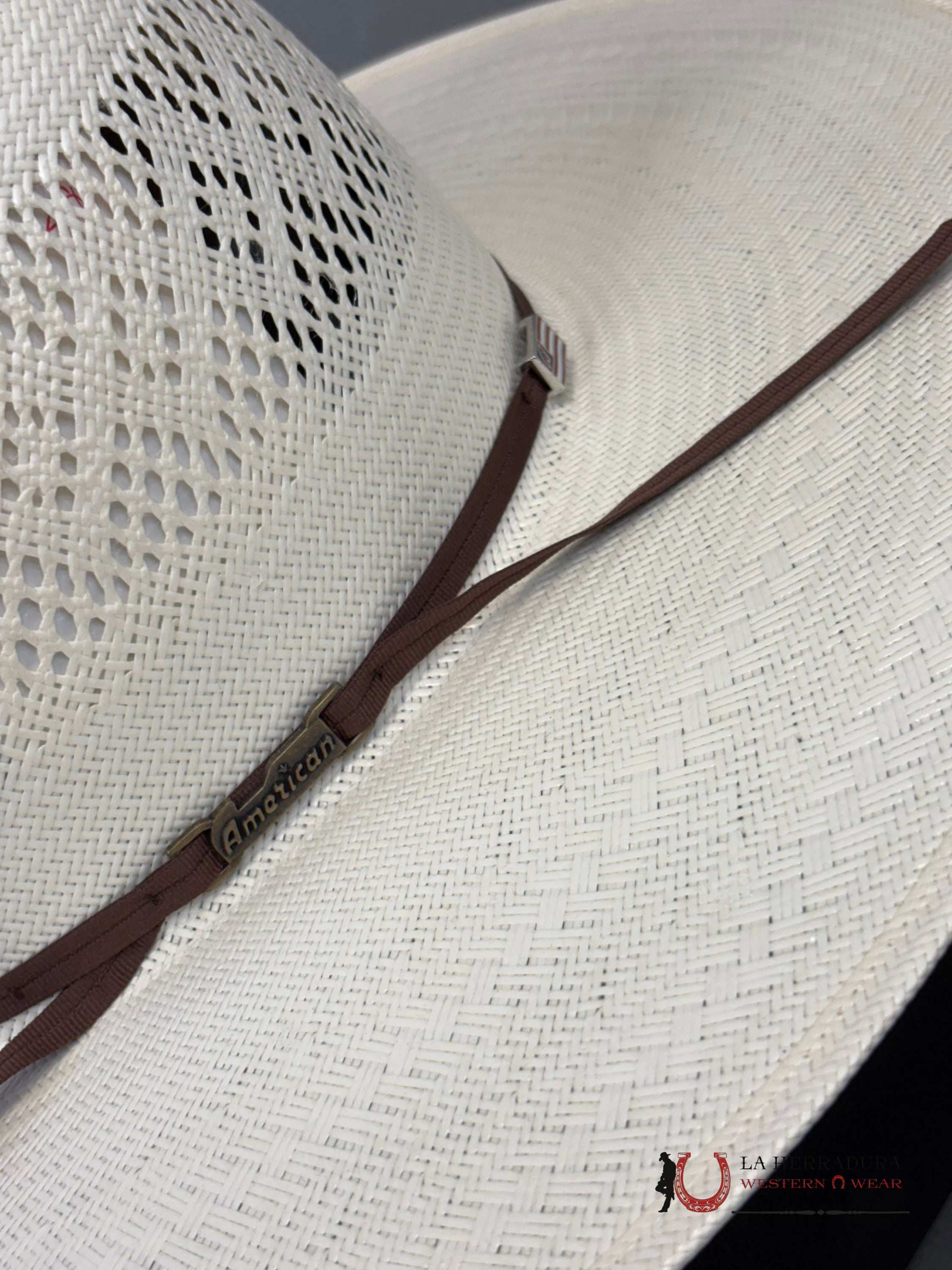 American Hat Open Crown Straw Style 8300 Tejana