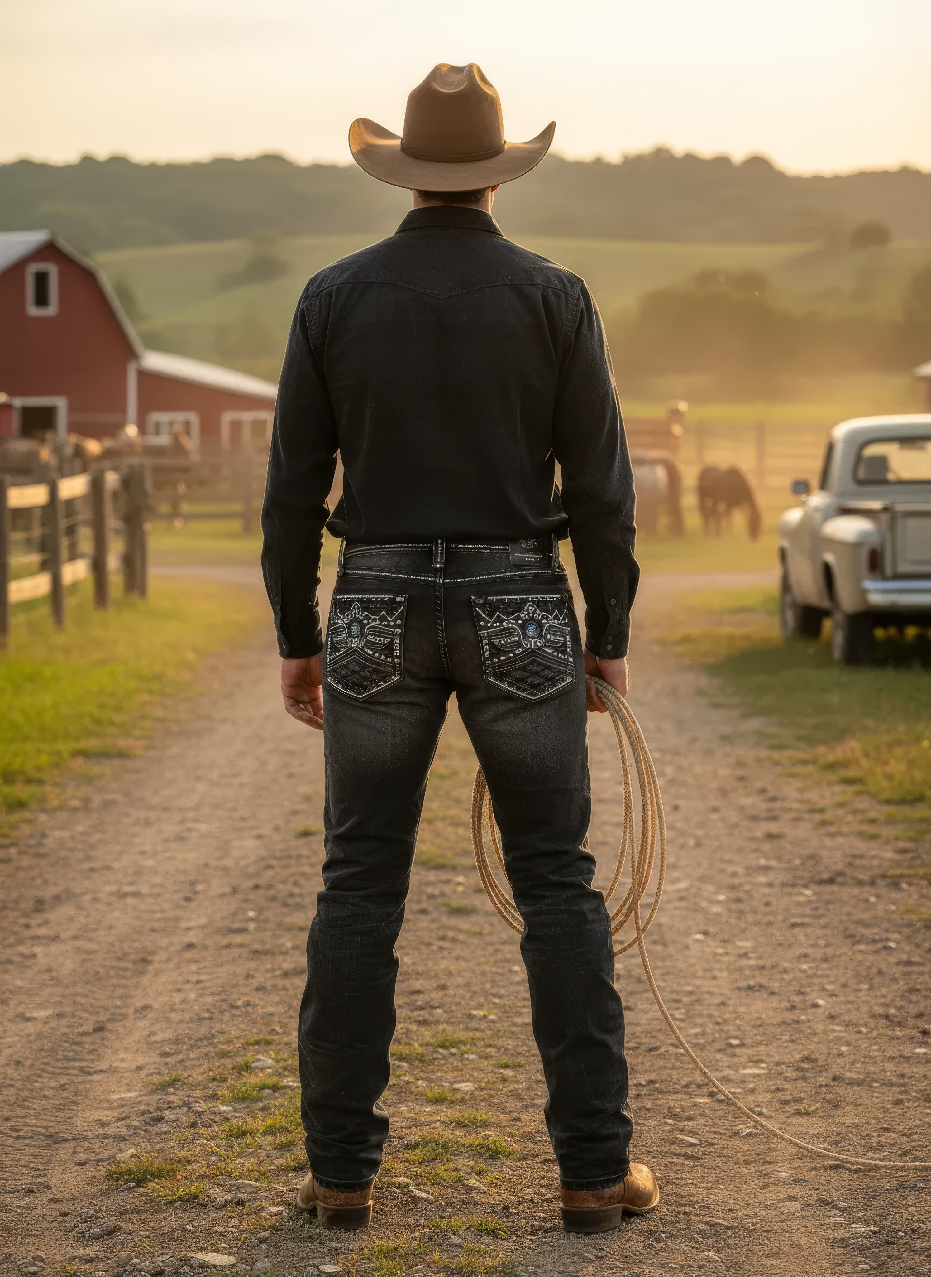 DE NIKO MENS JEANS BLACK  SLIM STRAIGHT-DN-071BLK