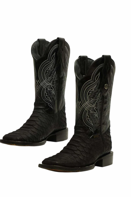 LA HERRADURA DANIEL PITON JUMBO NOBUCK NEGRO BOTAS PUNTA CUADRADA PARA HOMBRE