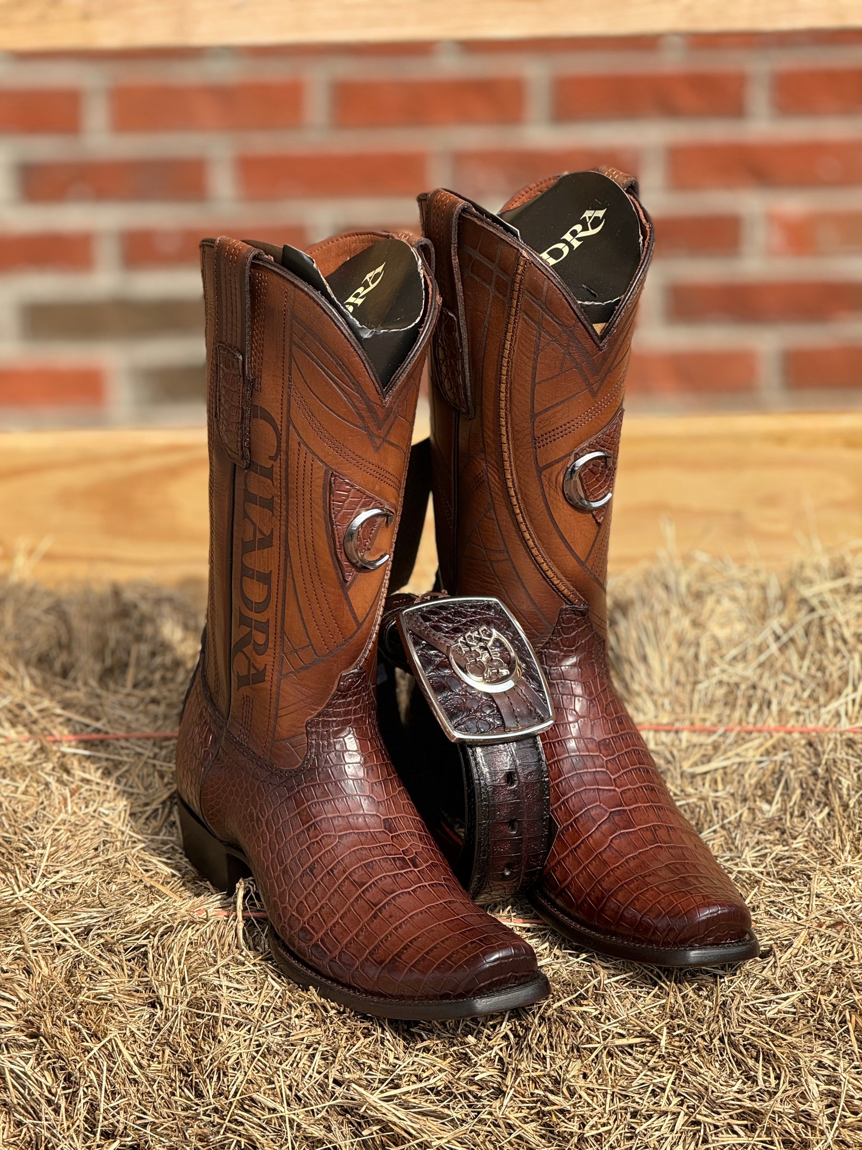 BOOTS CUADRA MORELETTI LOMO BELLY BROWN COCODRILO LOMO NARROW TOE