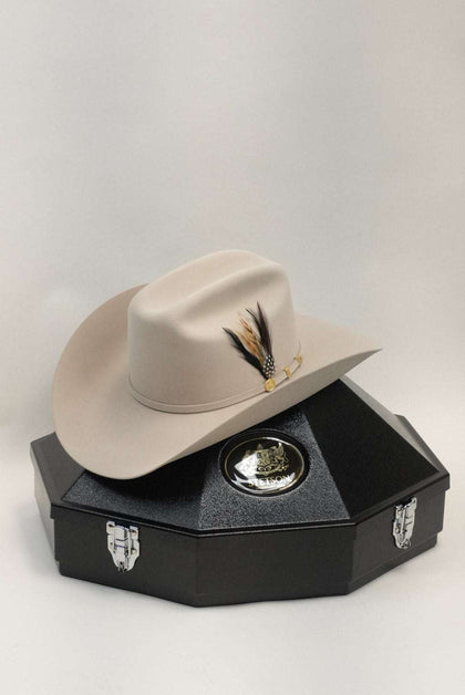 STETSON EL PRESIDENTE 100X PLATA BELLY COPA CHICA