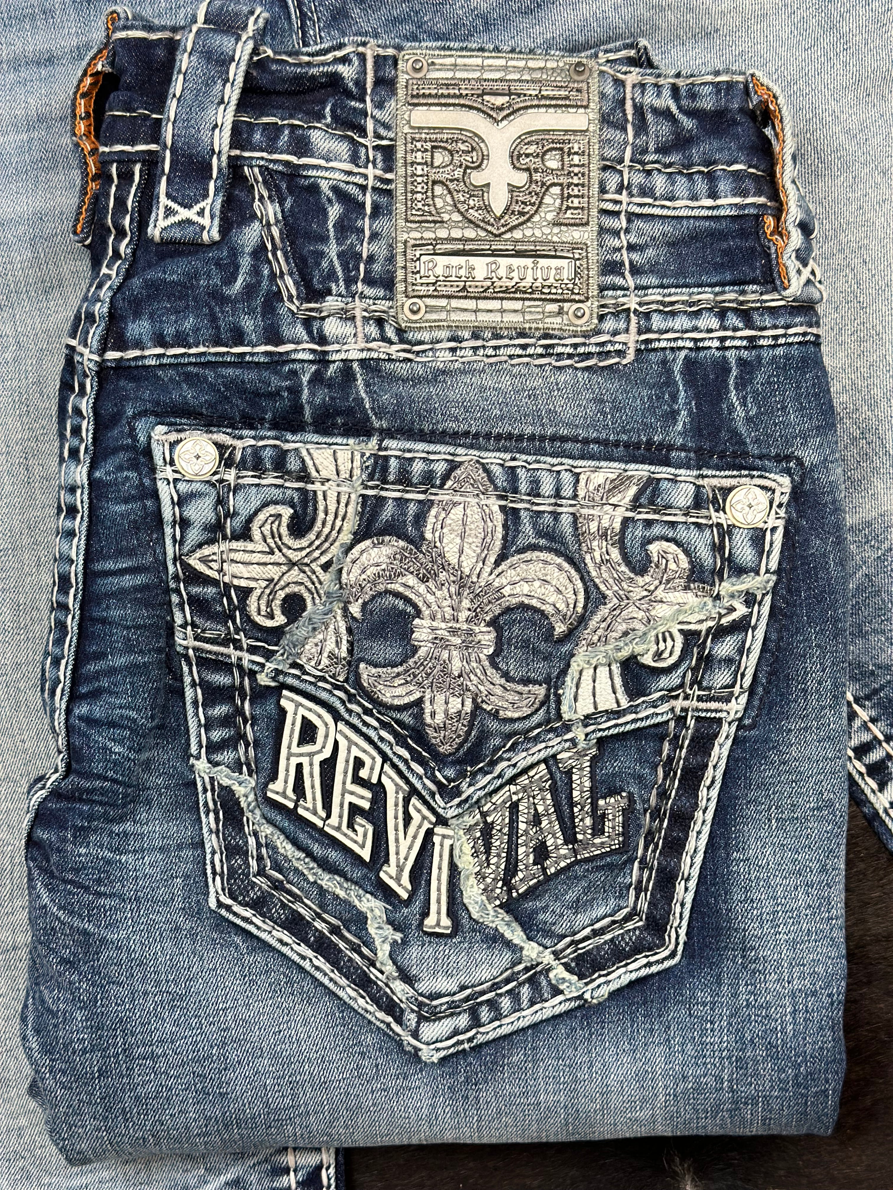 ROCK REVIVAL ZEKE STRAIGHT JEAN