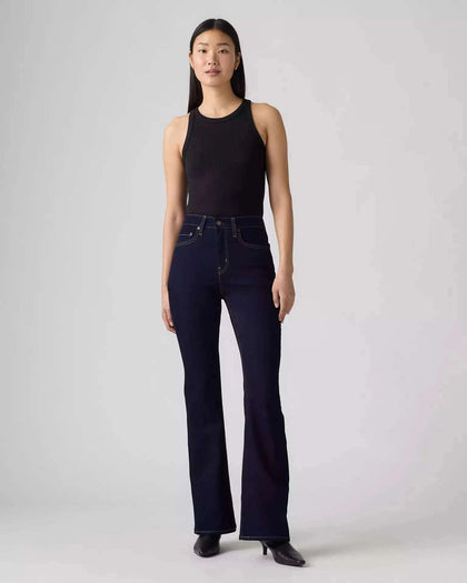 726 High Rise Flare Women's Jeans - Soft  Dark Wash - A34100123