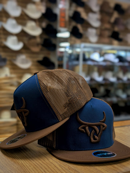 LOST CALF HARRIS FLAT BILL TRUCKER HAT