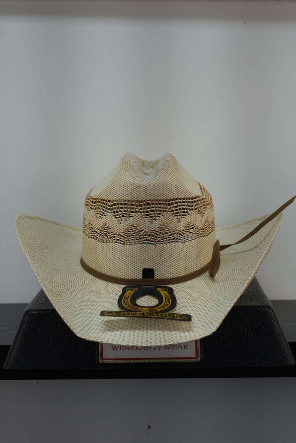 SOMBRERO VAQUERO DE PAJA HERRADURA FORMA MALBORO BANGORA RANDA VÍBORA