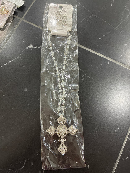 BLAZIN RS CROSS WH NECKLACE -3030805