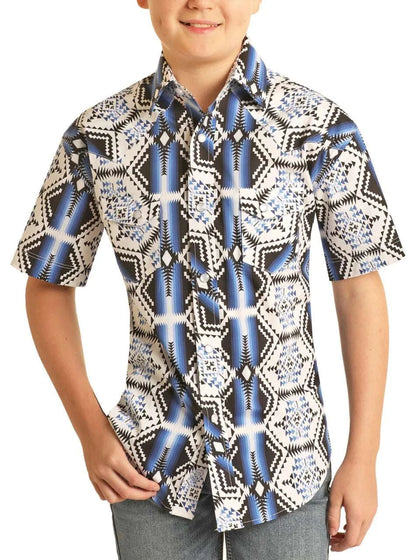 ROCK&ROLL KID BLUE- SHIRT  RRBS1SR0R0