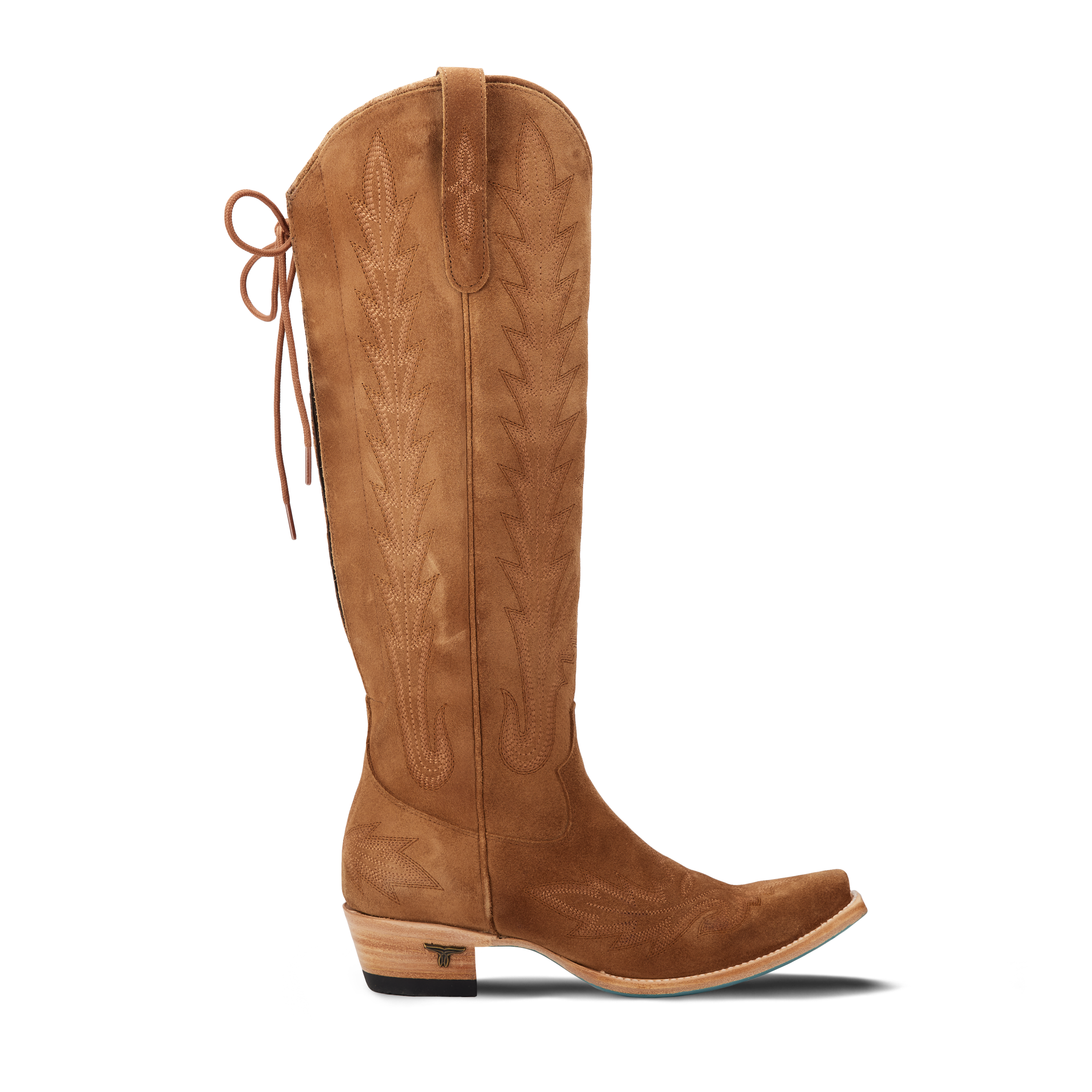 LANE WOMEN LEXINGTON KNEE HIGH TOFFEE SUEDE SNIP TOE BOOT LB0562A