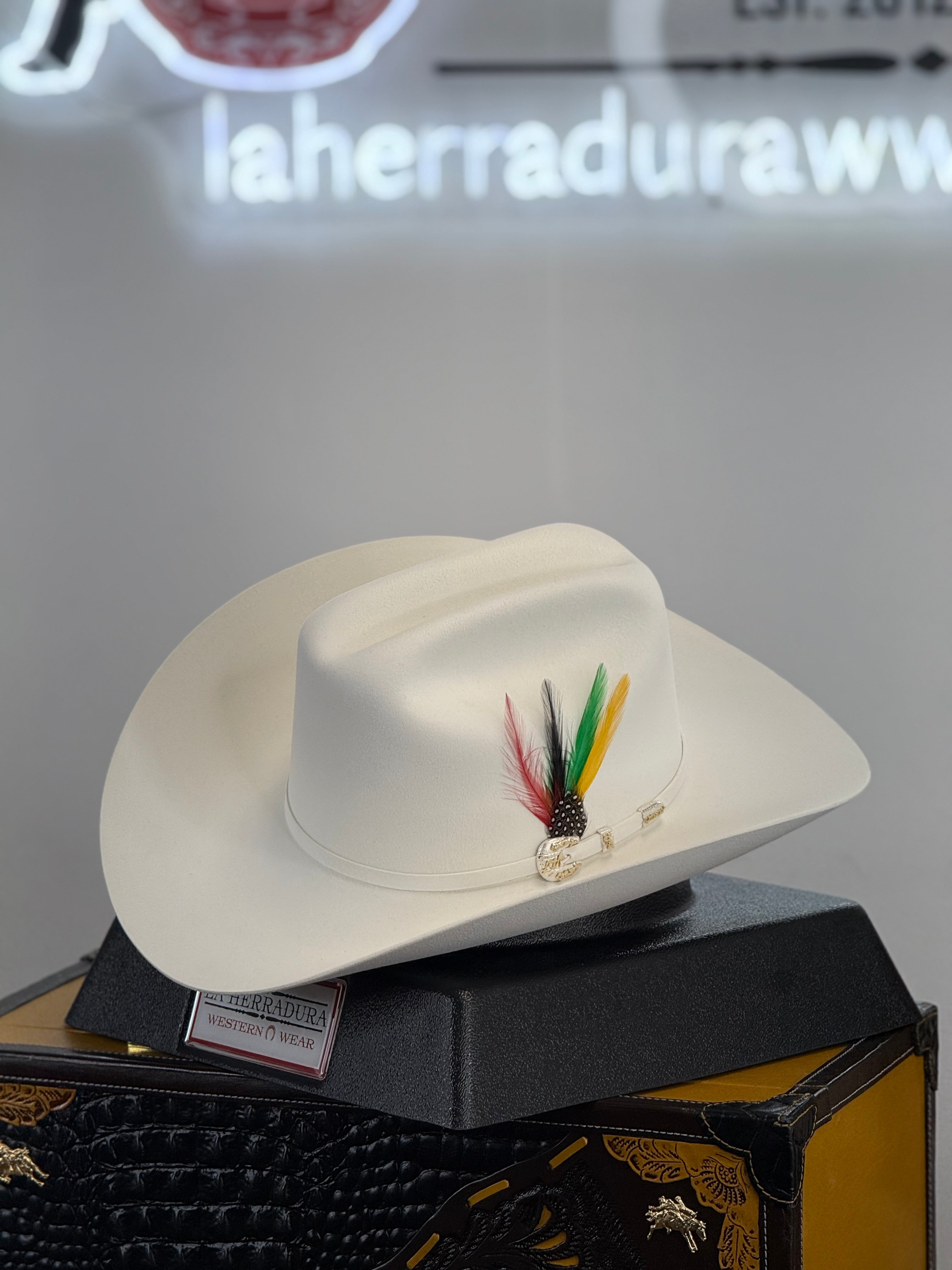 SOMBRERO VAQUERO IMPERIAL BLANCO 1000X DE LARRY MAHAN 