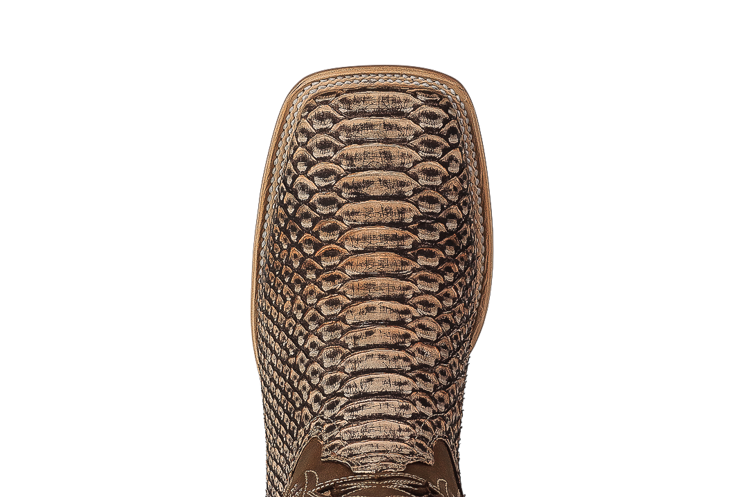 LA HERRADURA LH010 MEN’S BOOTS EXOTIC-RANCHERA PYTHON ORIX NOBUCK SQ TOE EE