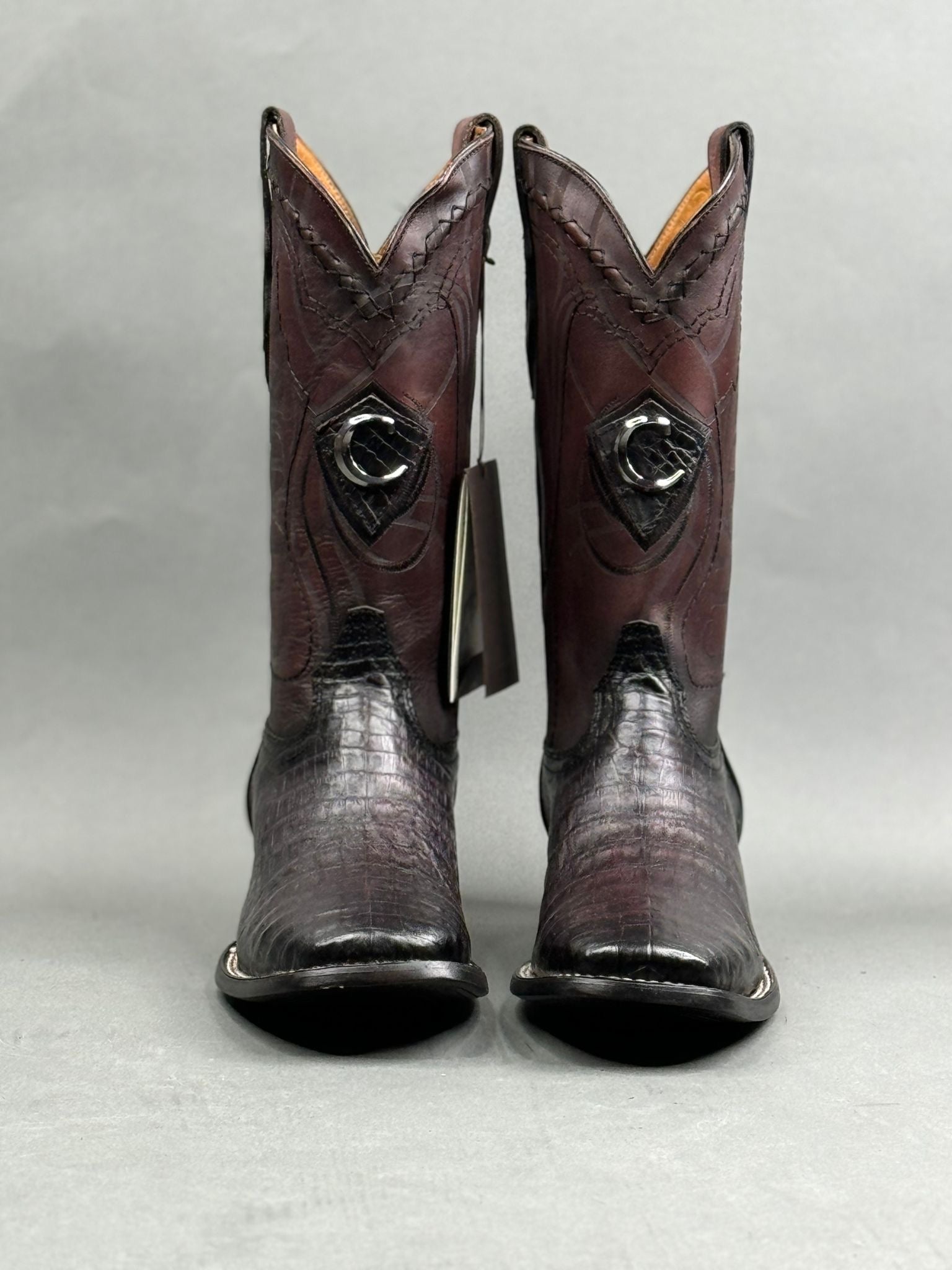 CUADRA BOOTS FUSCUS BELLY BLACKCHERRY SQUARE TOE