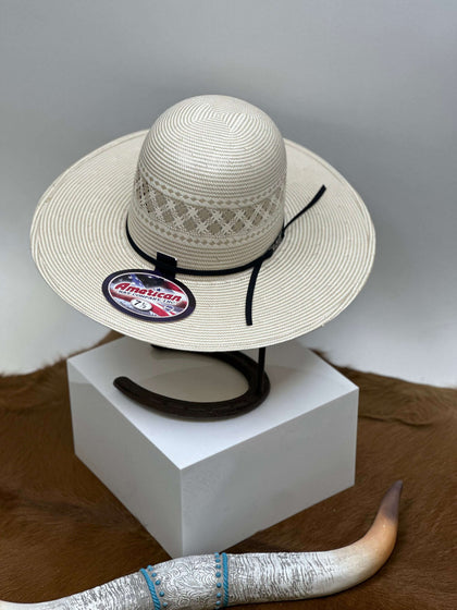 1011 AMERICAN HAT OPEN CROWN STRAW HAT STYLE