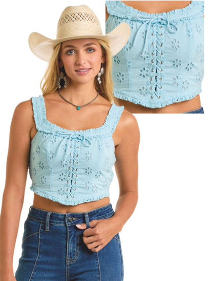 Rock&Roll Light Turquoise Flower BW50TO6278