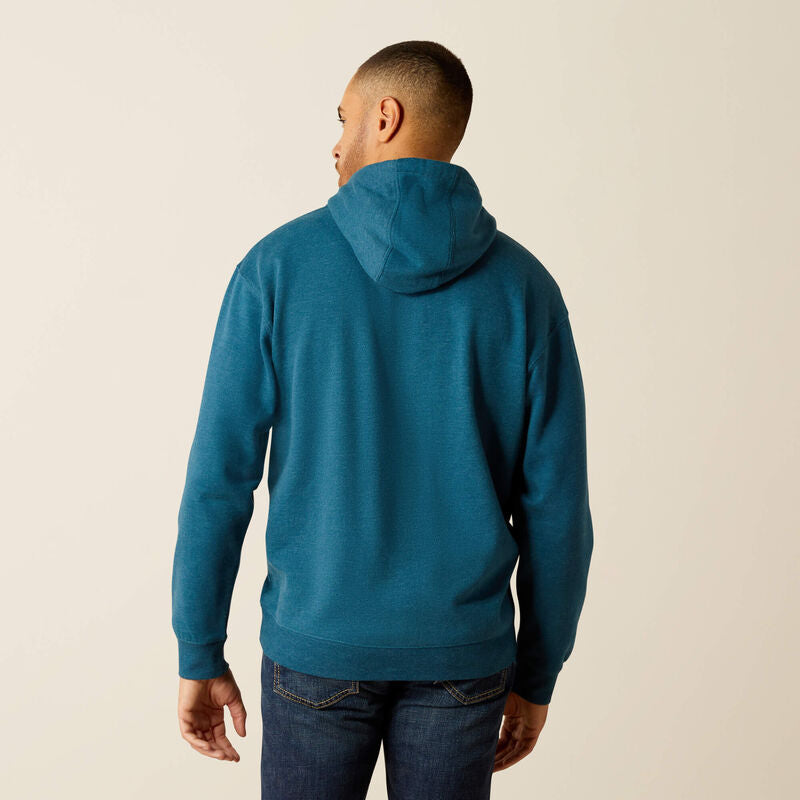 Ariat Bison Plains Hoodie Hydra Heather - 2459