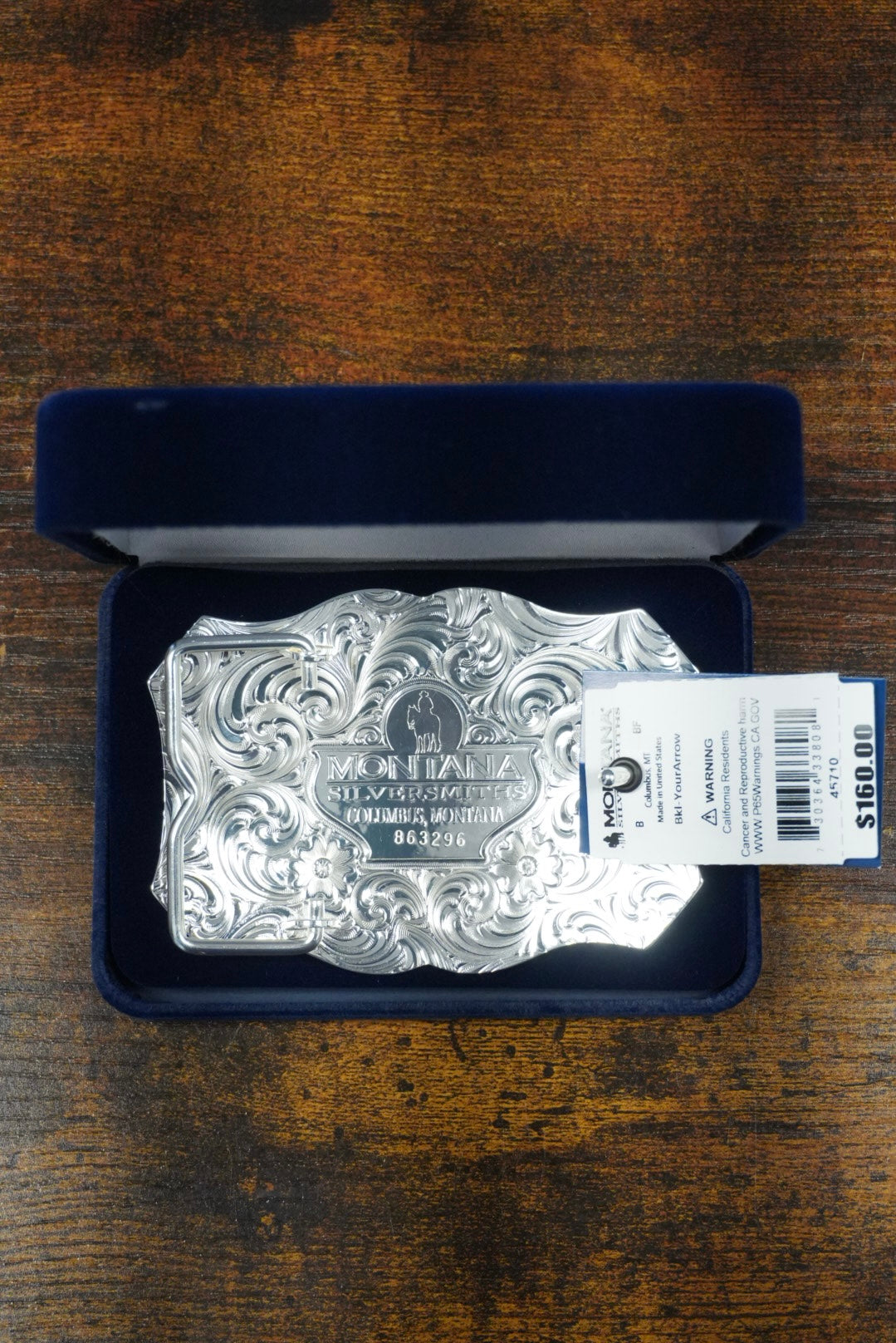 MONTANA SILVERSMITH YOUR ARROW WITH RACEHORSE SILVER BELT BUCKLE