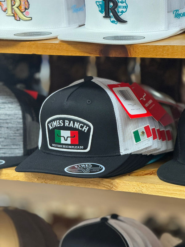 KIMES BLACK MÉXICO FLAG TRUCKER CAP