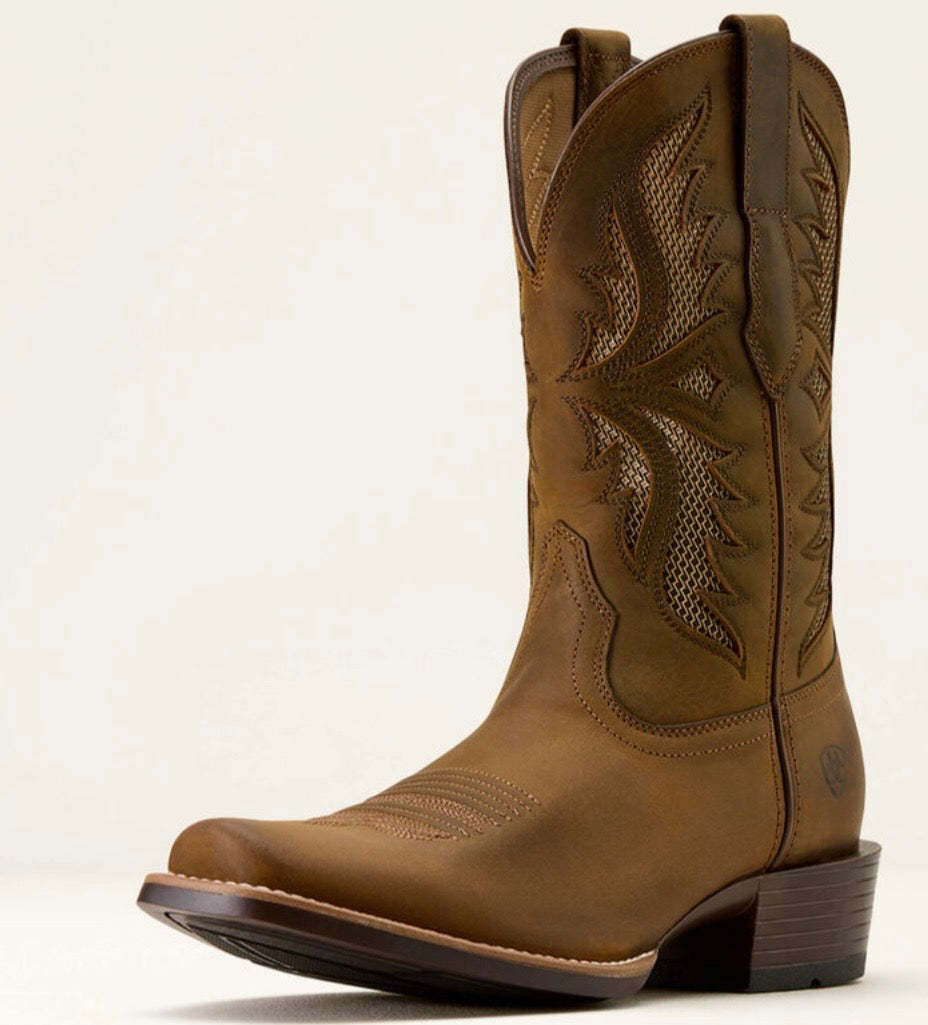 ARIAT MENS BOOT CLEARWATER VentTEK™ DISTRESSED BROWN NARROW CUTTER 10074234