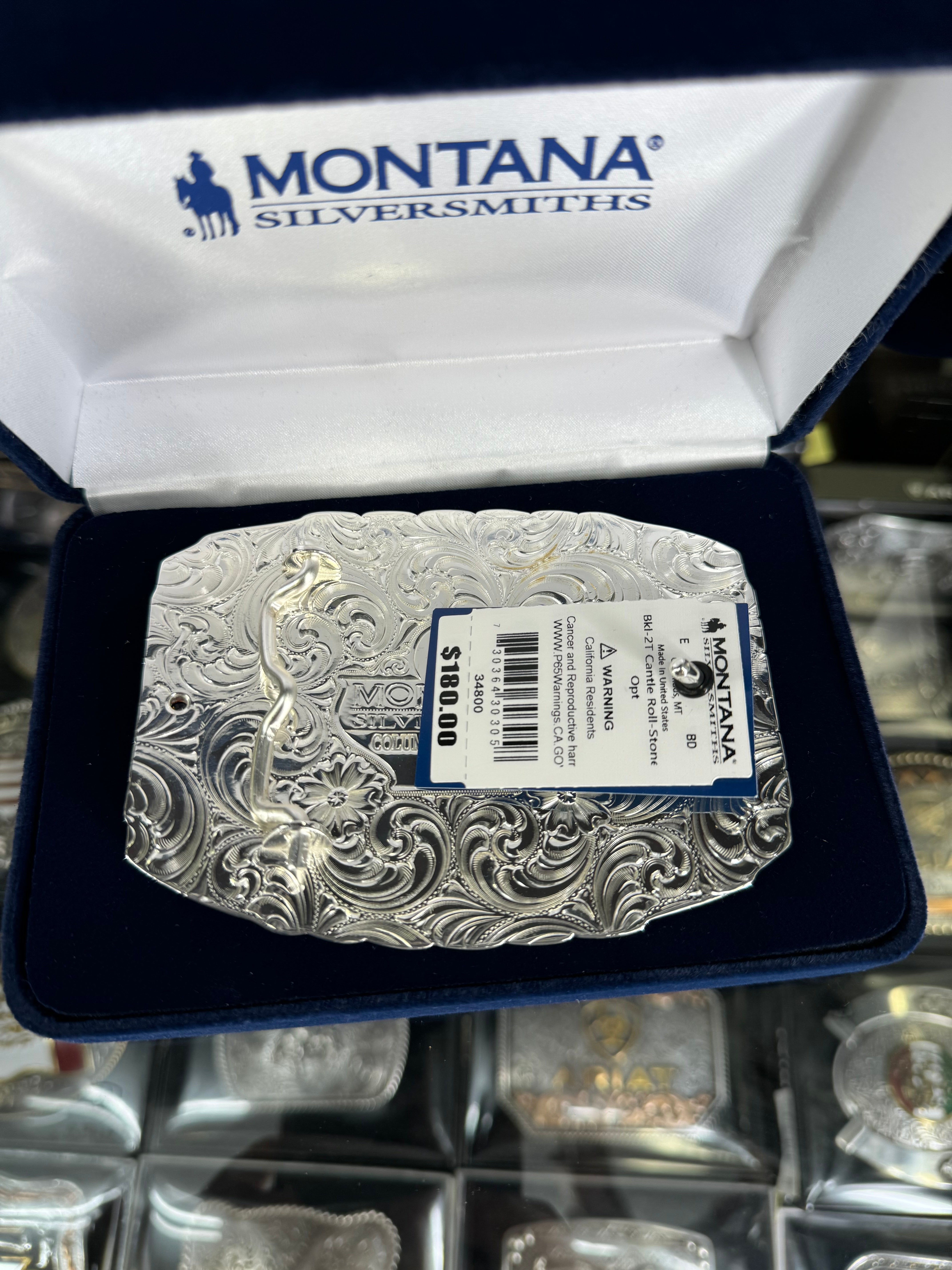 Montana Silver Buckle Virgen de Guadalupe plata