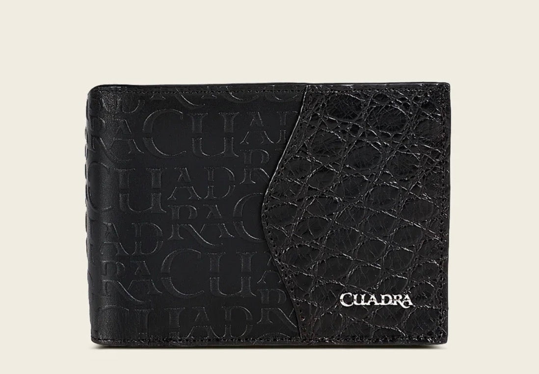 CUADRA ALLIGATOR BLACK WALLET -DU618
