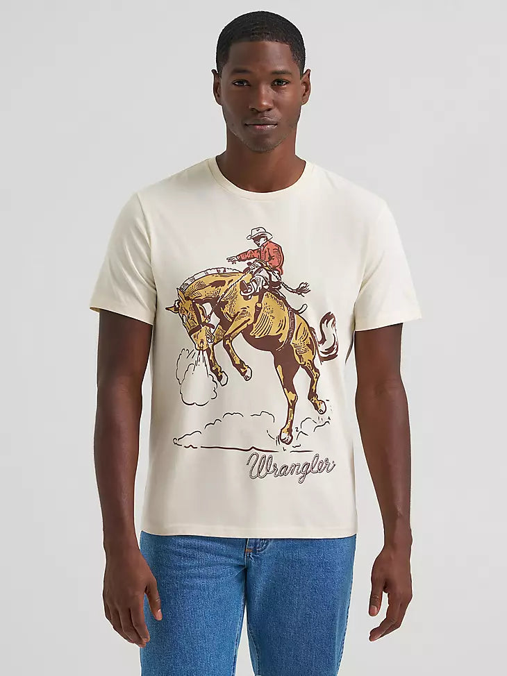 MEN'S WRANGLER GOLDEN BRONC DUAL GRAPHIC T-SHIRT 112375759