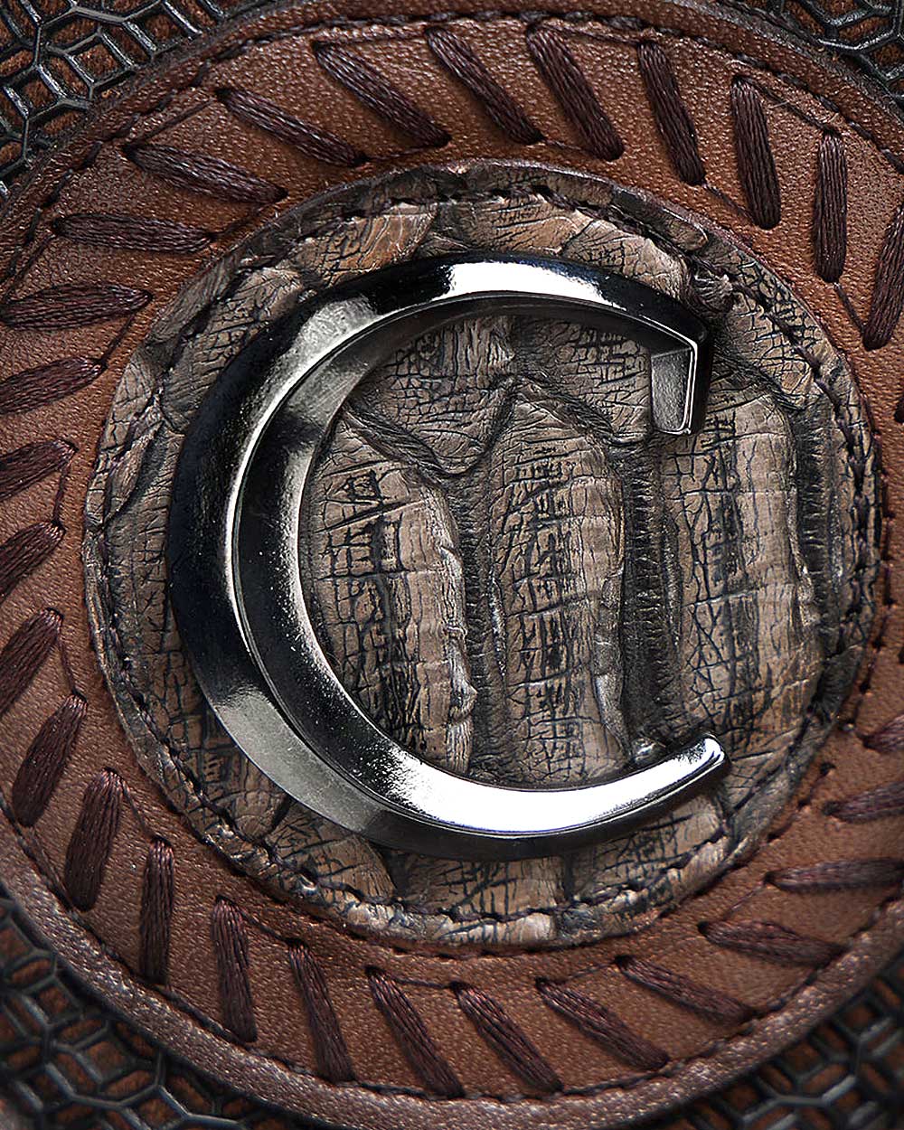 CUADRA BOOT PYTHON MAVERICK/CAFE EMBROIDERY & LASER WOVEN SQUARE TOE CU978