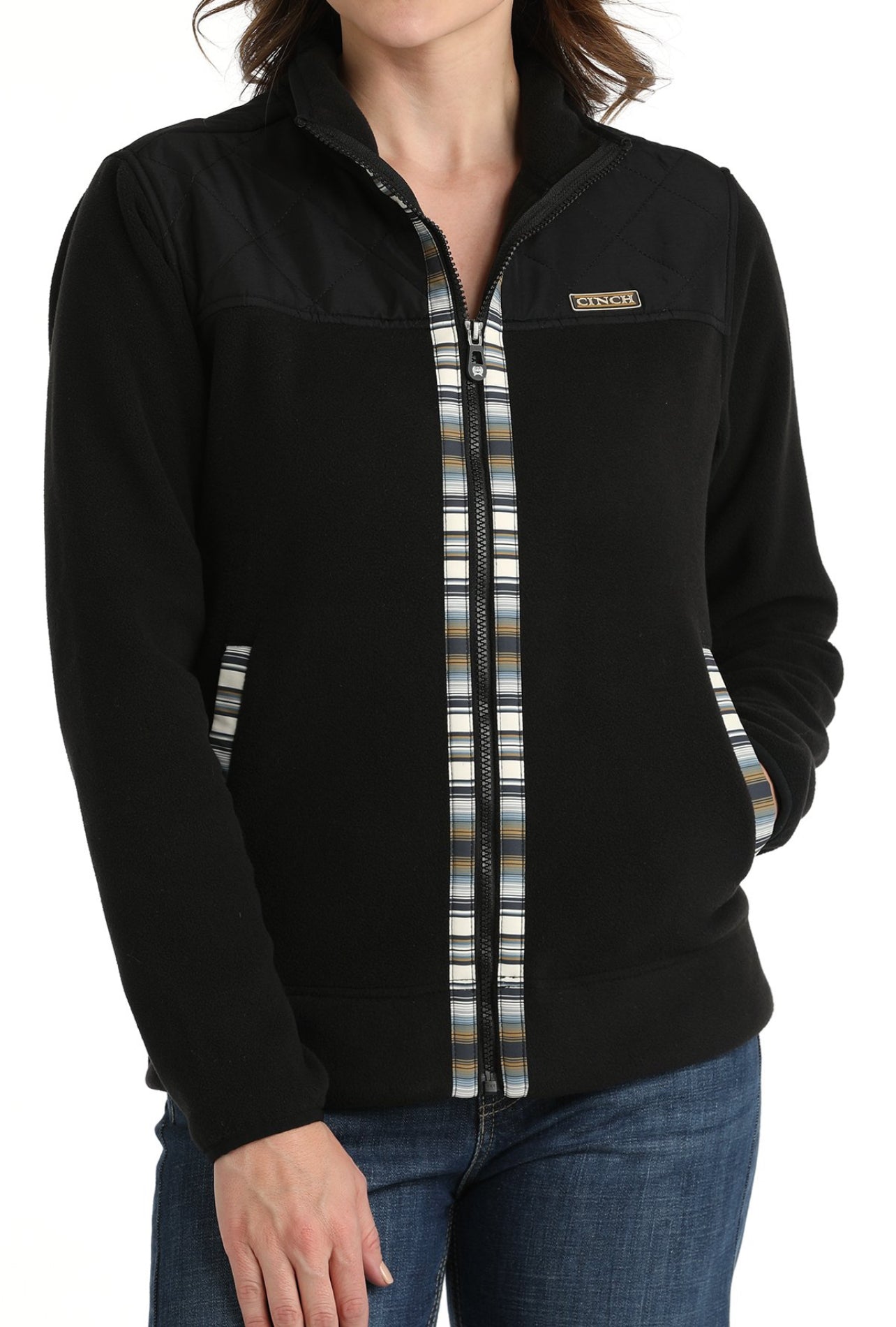 Cinch Womens Fleece Black- Jacket