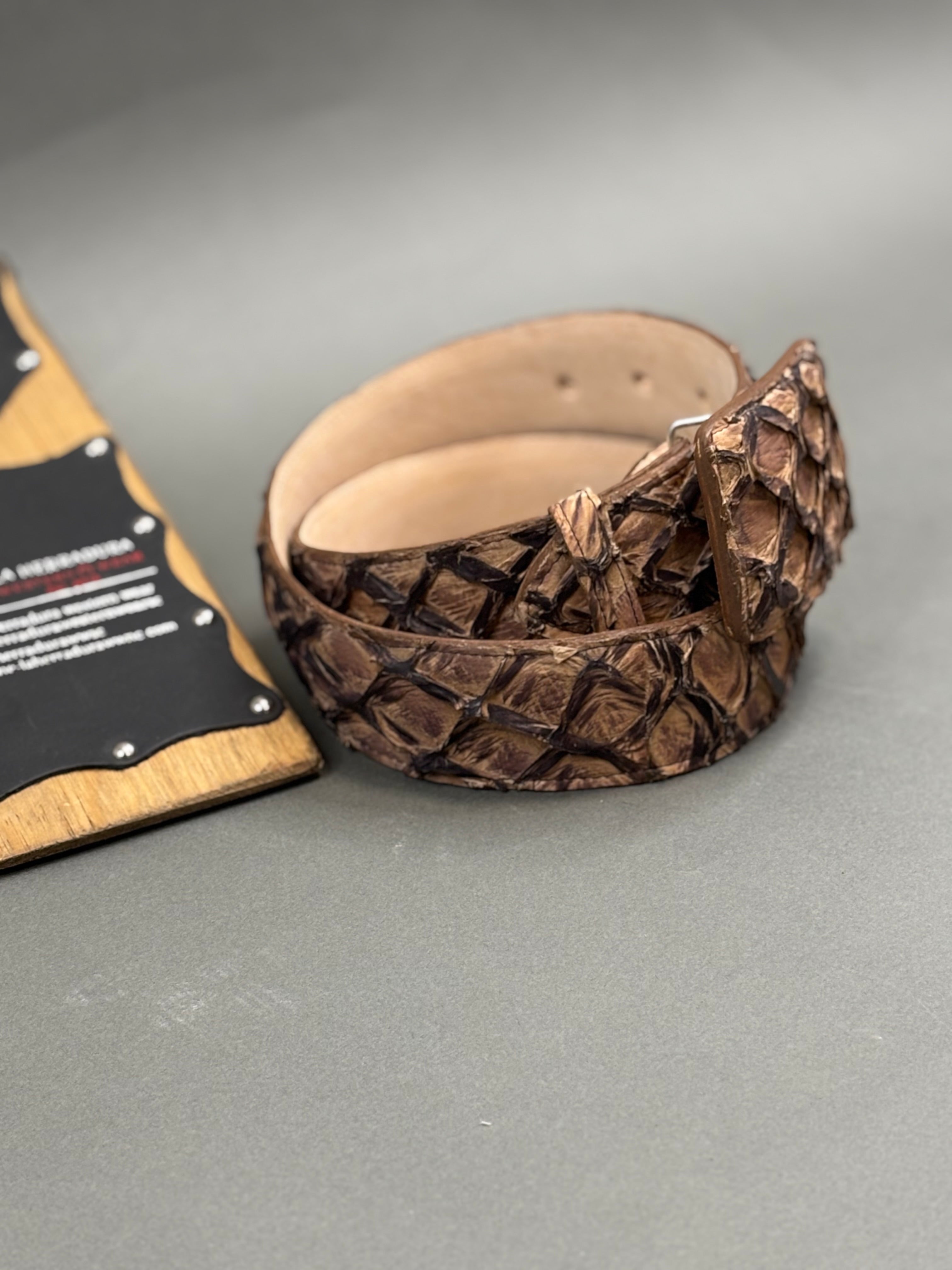 EXOTIC FISH BROWN BELT