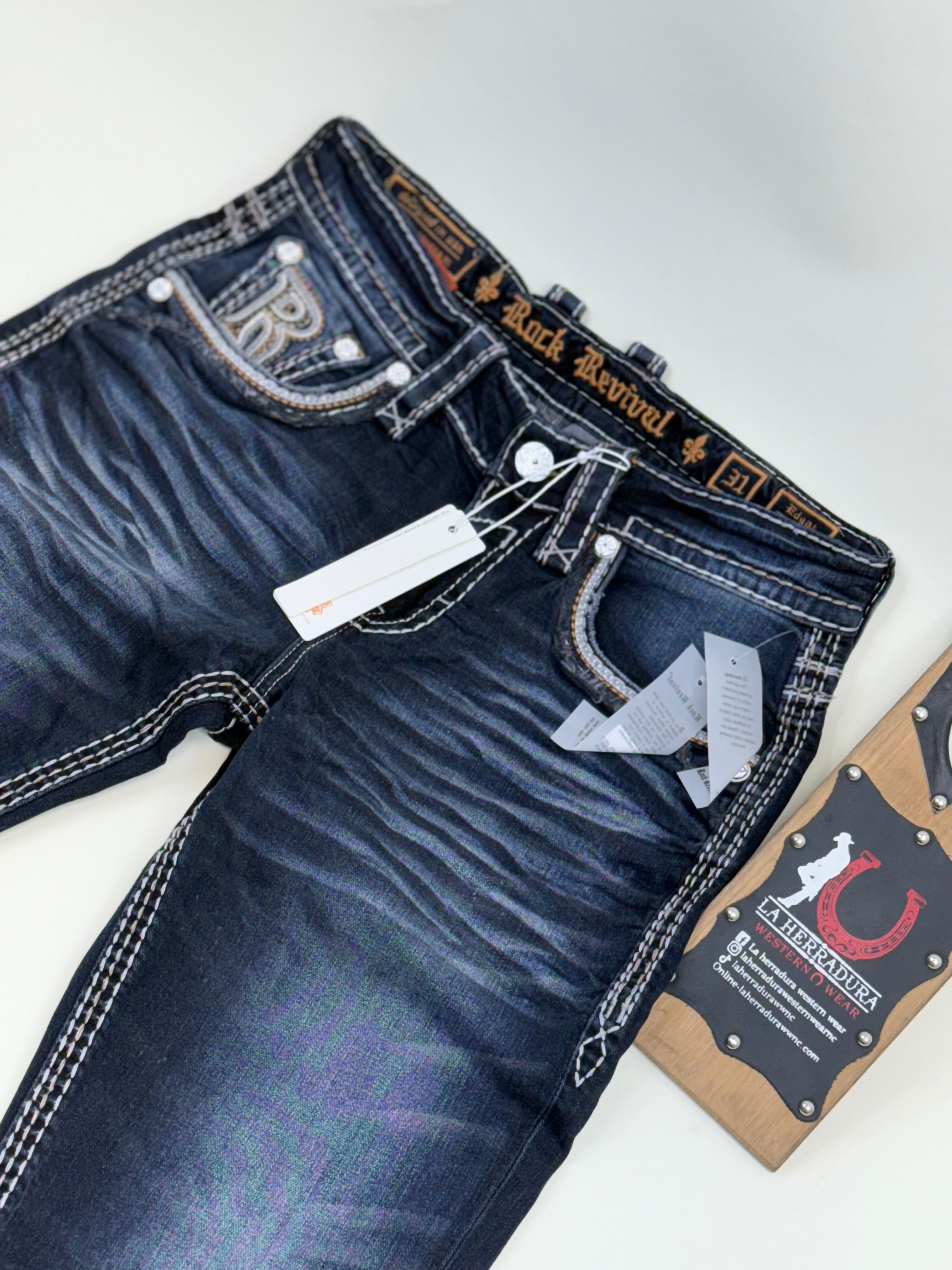 ROCKREVIVAL EDGAR STRAIGHT JEANS