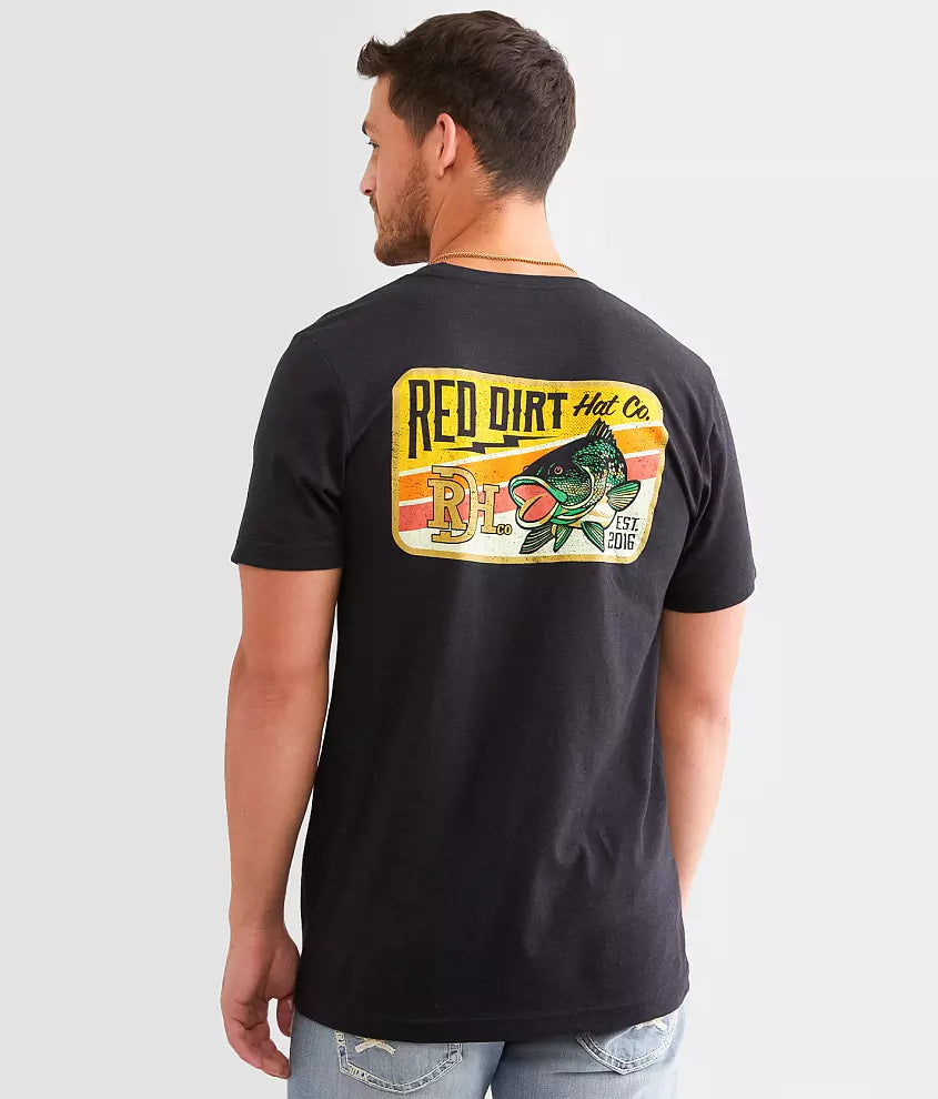 RED DIRT HAT CO. - TSHIRT RDHCT143 BASS LIG