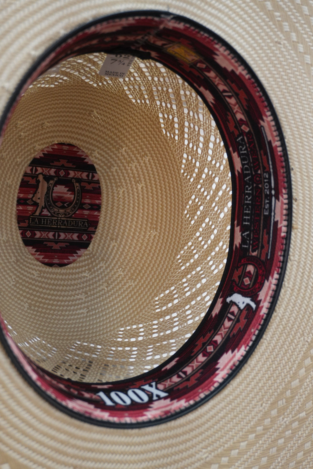 HERRADURA OPEN CROWN STRAW HAT 100x CENTANAL BRCOLOR