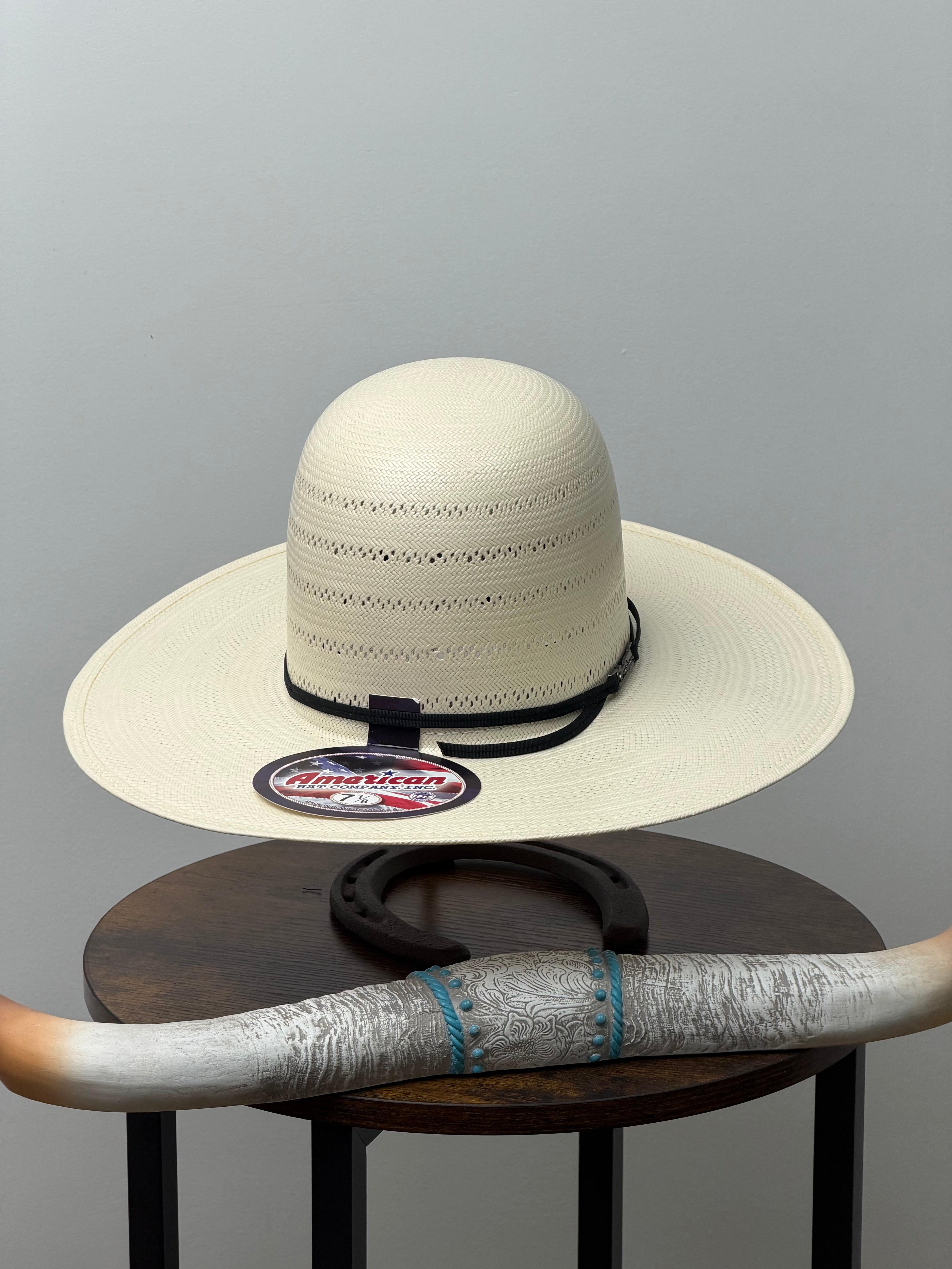 7410 AMERICAN HAT OPEN CROWN STRAW HAT STYLE